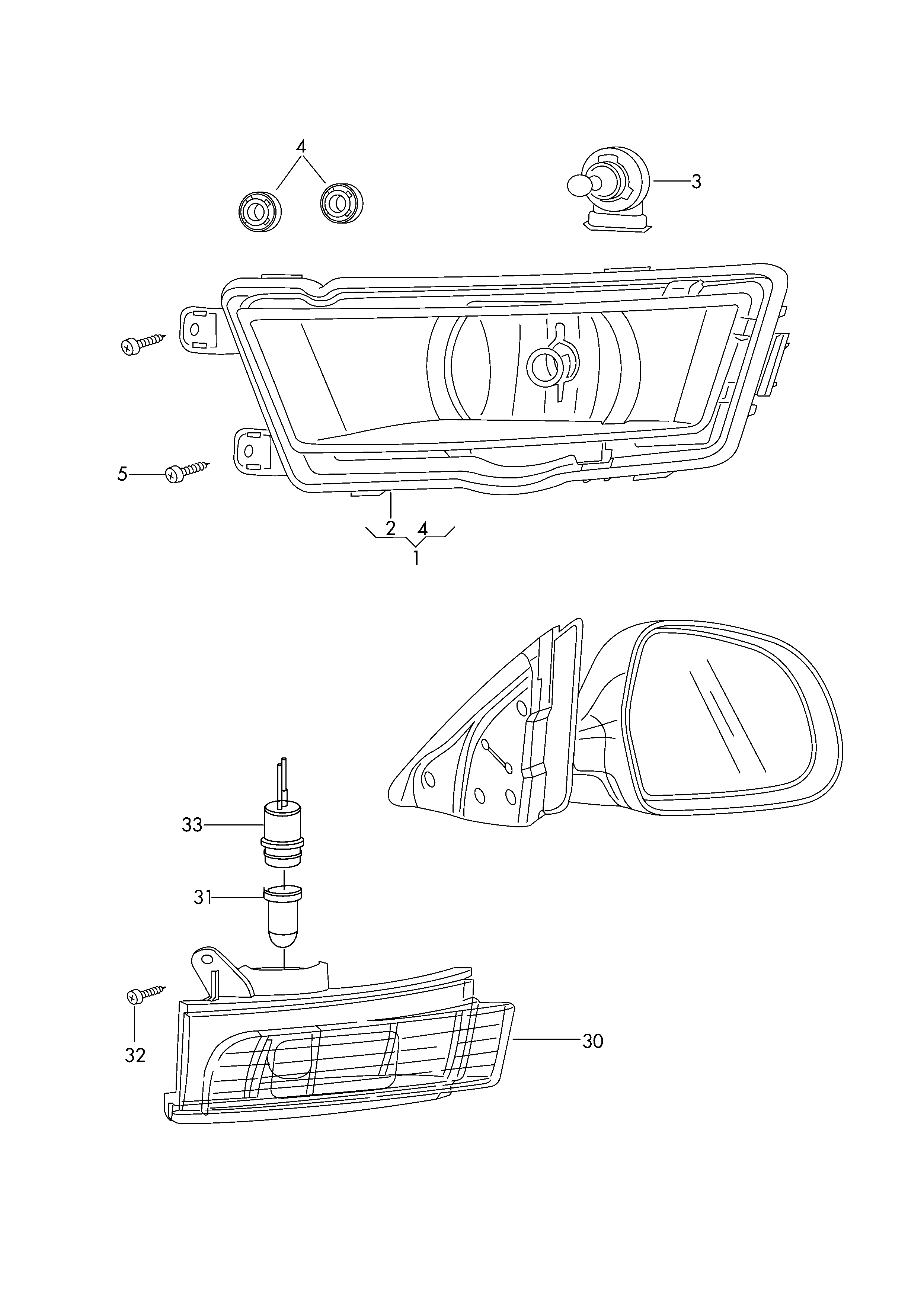 VAG 161949111 - Фонарь указателя поворота parts5.com