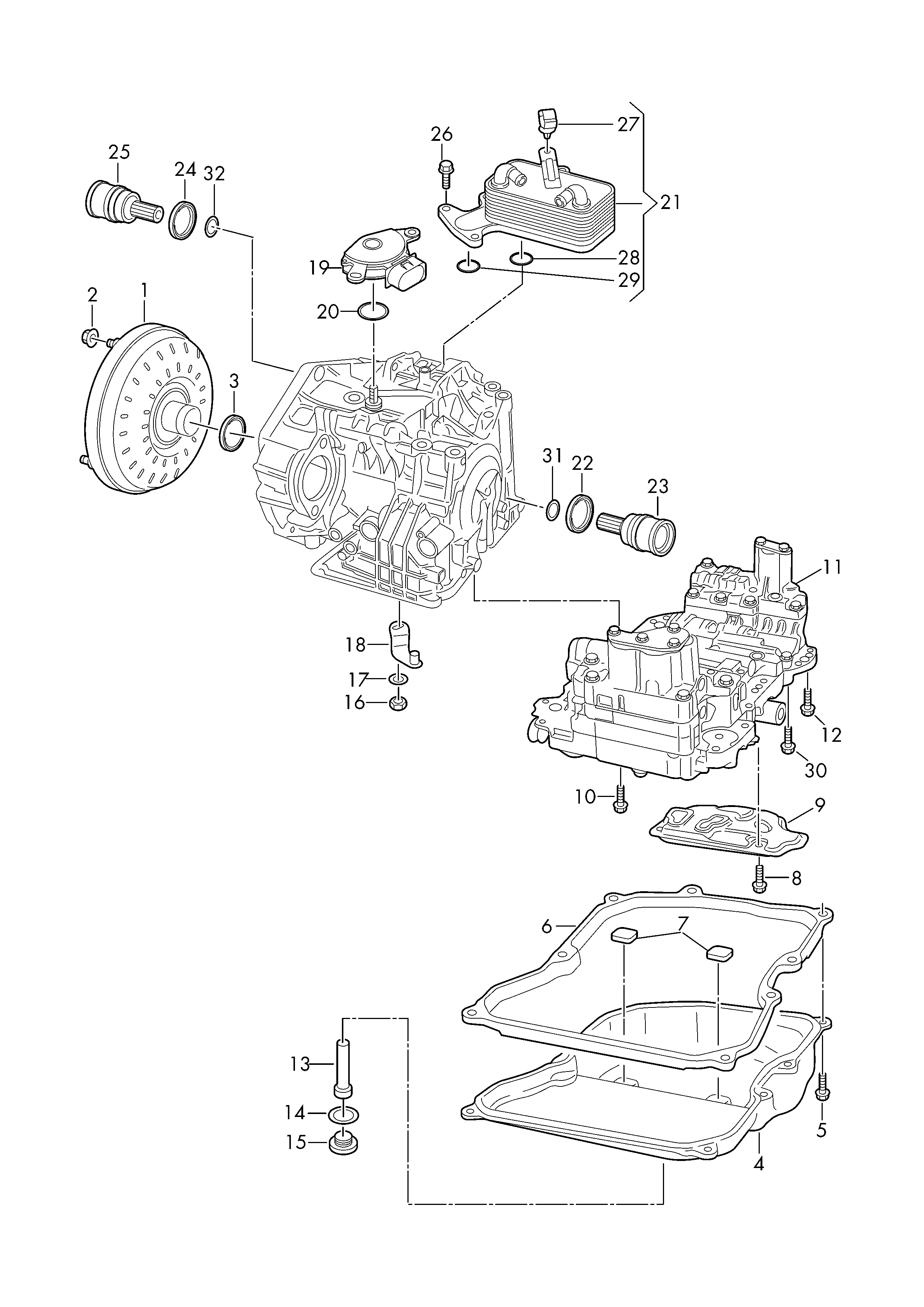 VW 09G 325 429 E - Гидрофильтр, автоматическая коробка передач parts5.com