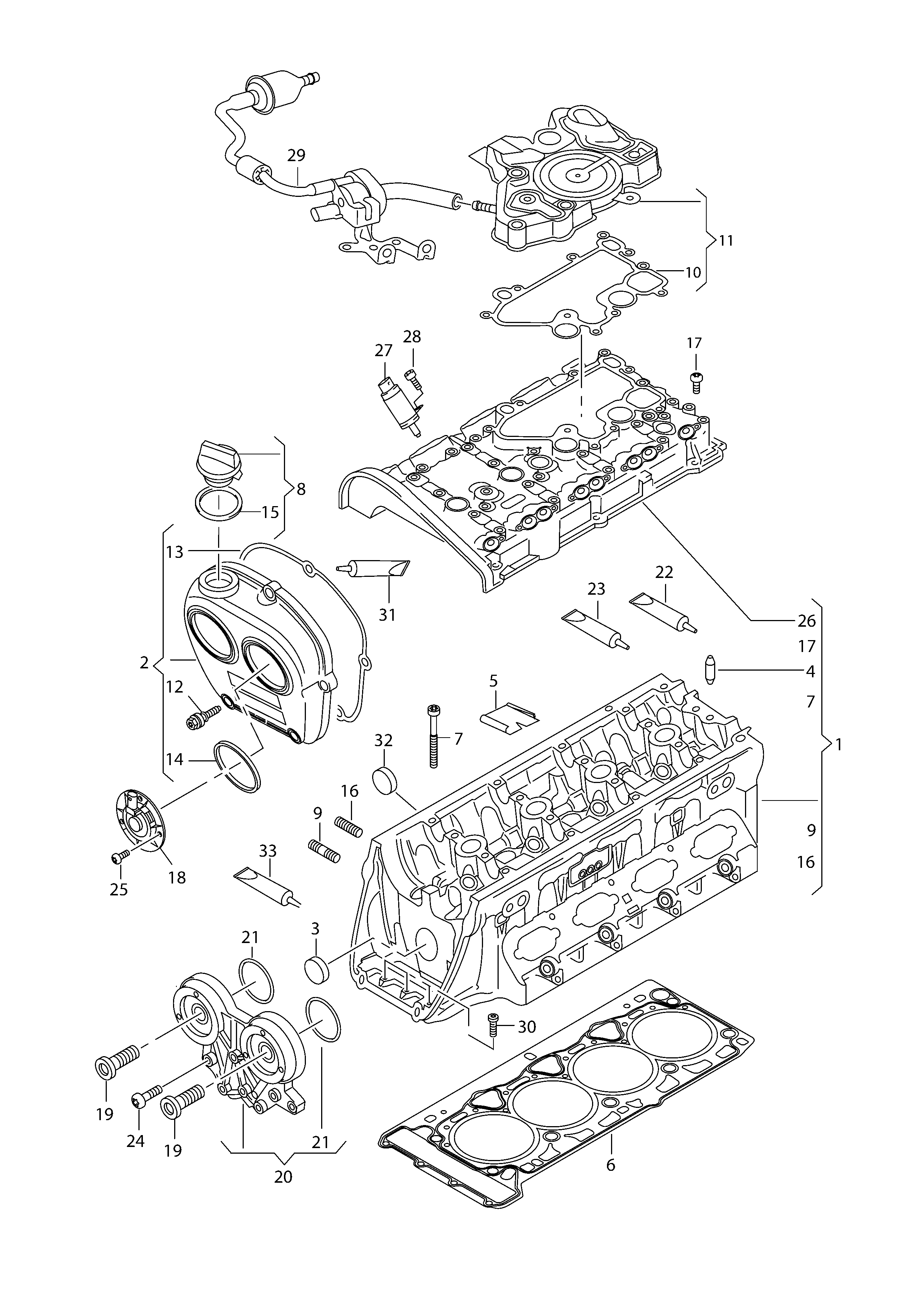 VAG 06K 103 495 AS - Маслосъемный щиток, вентиляция картера parts5.com