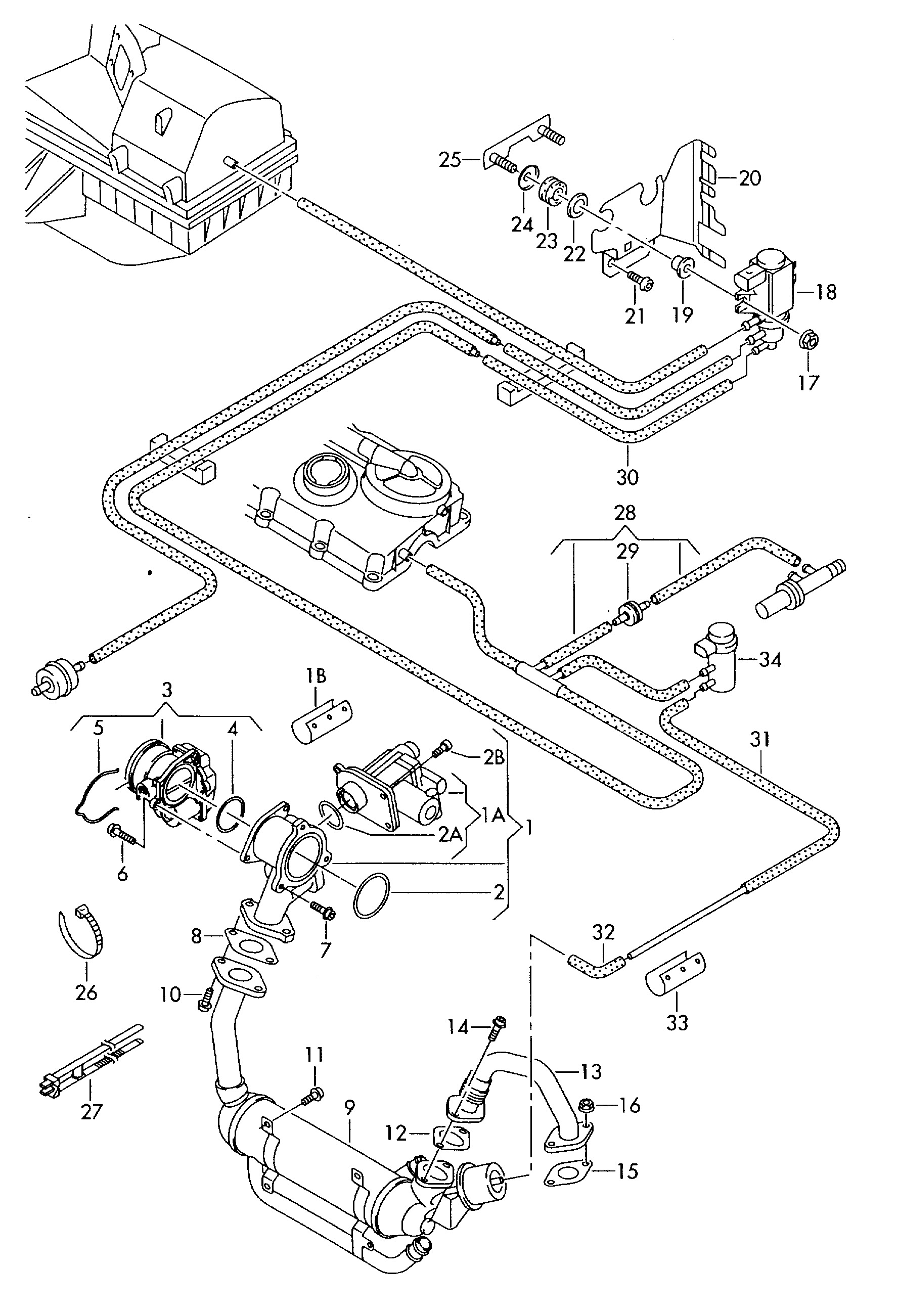 AUDI 03L131547B - Прокладка, клапан возврата ОГ parts5.com