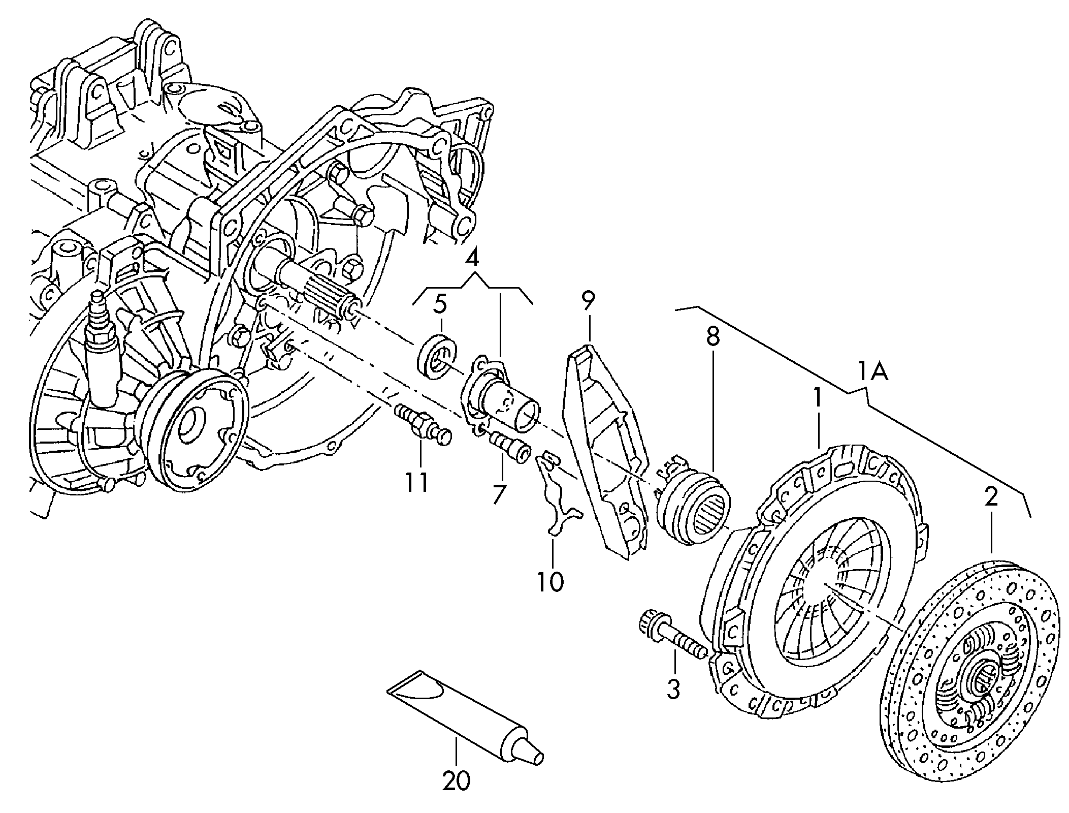 VW 03L 141 032 A - Диск сцепления, фрикцион parts5.com