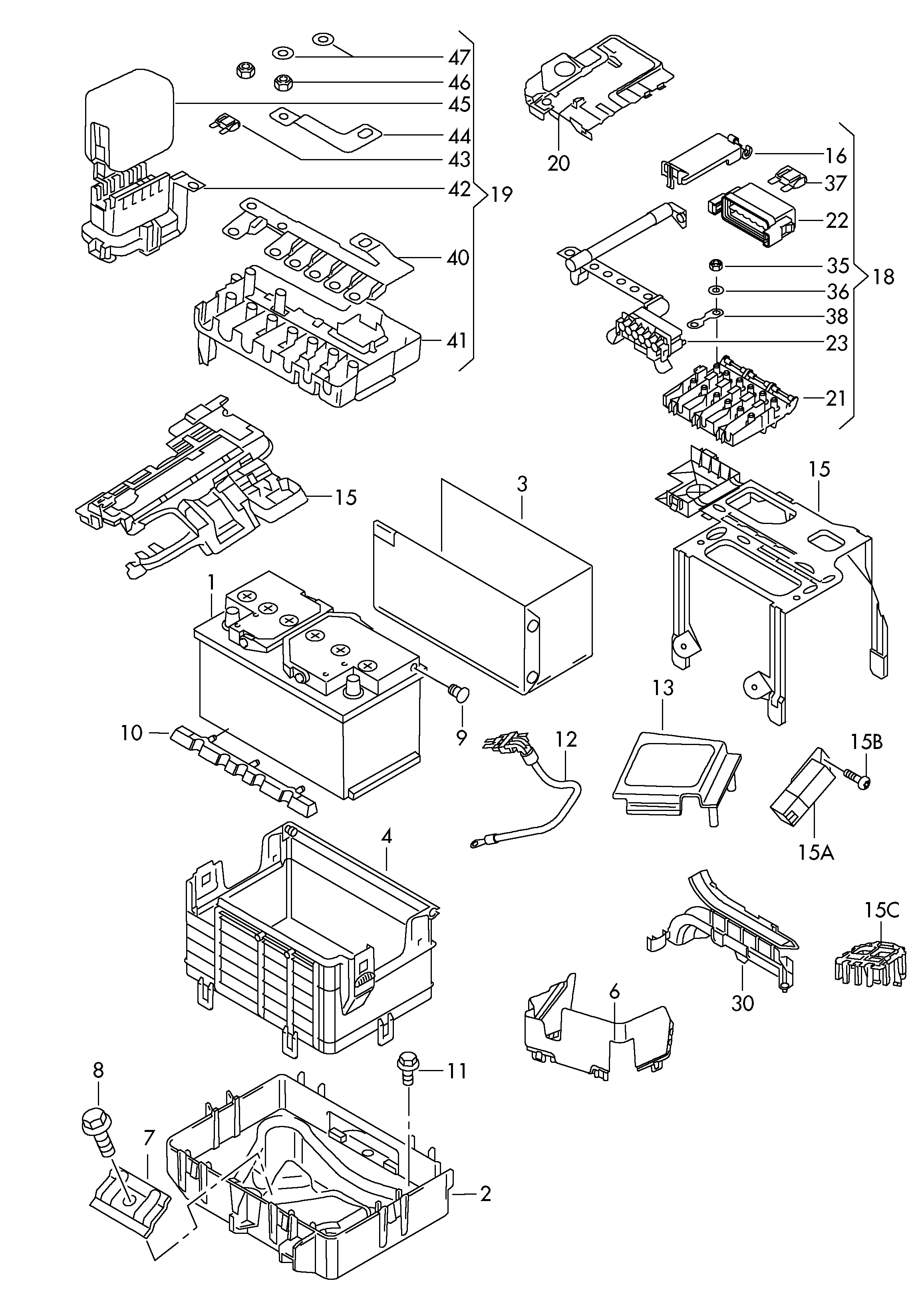 ÖAF JZW 915 105 - Batería de arranque parts5.com