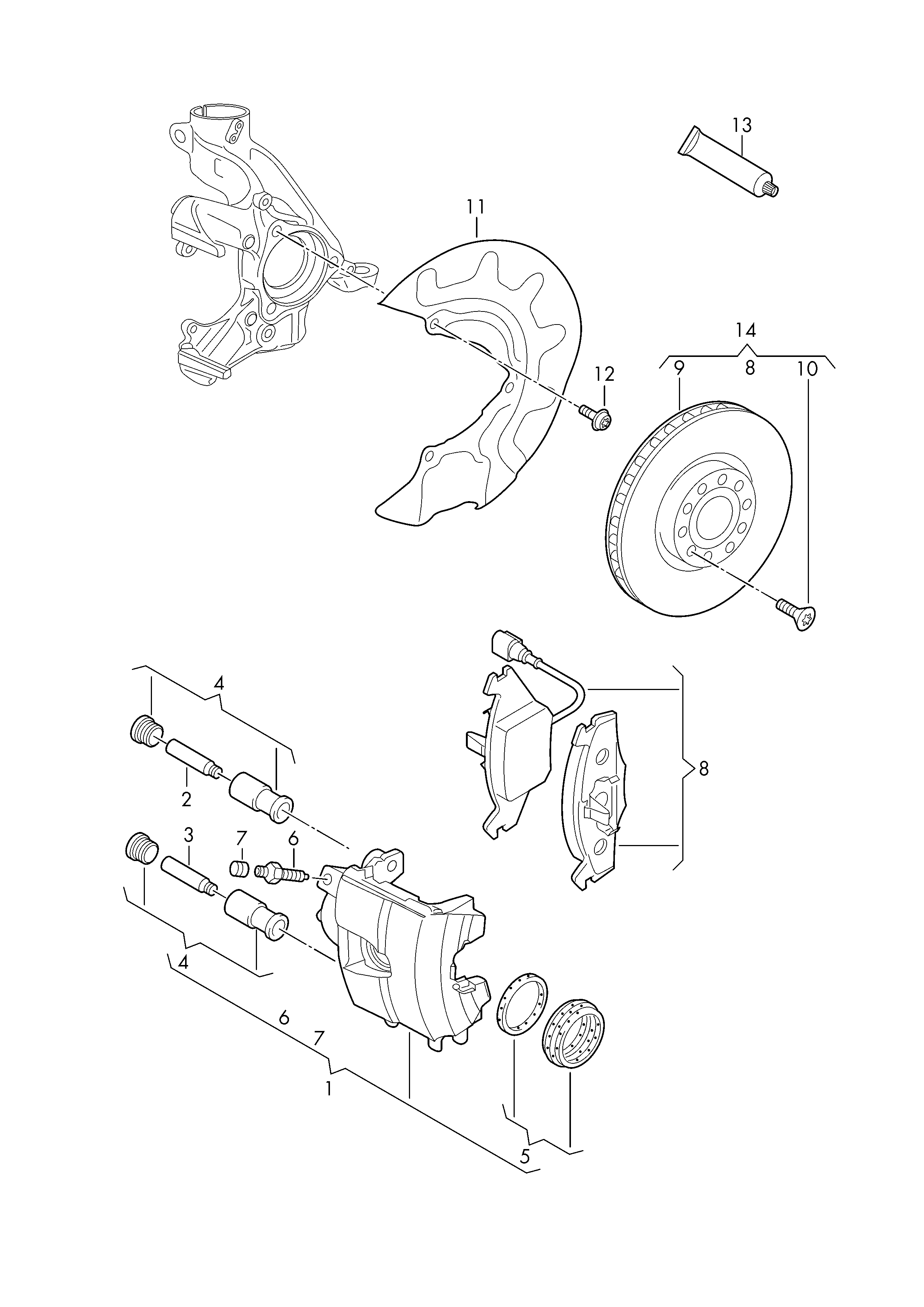 Seat 5Q0 615 301 A - Тормозной диск parts5.com