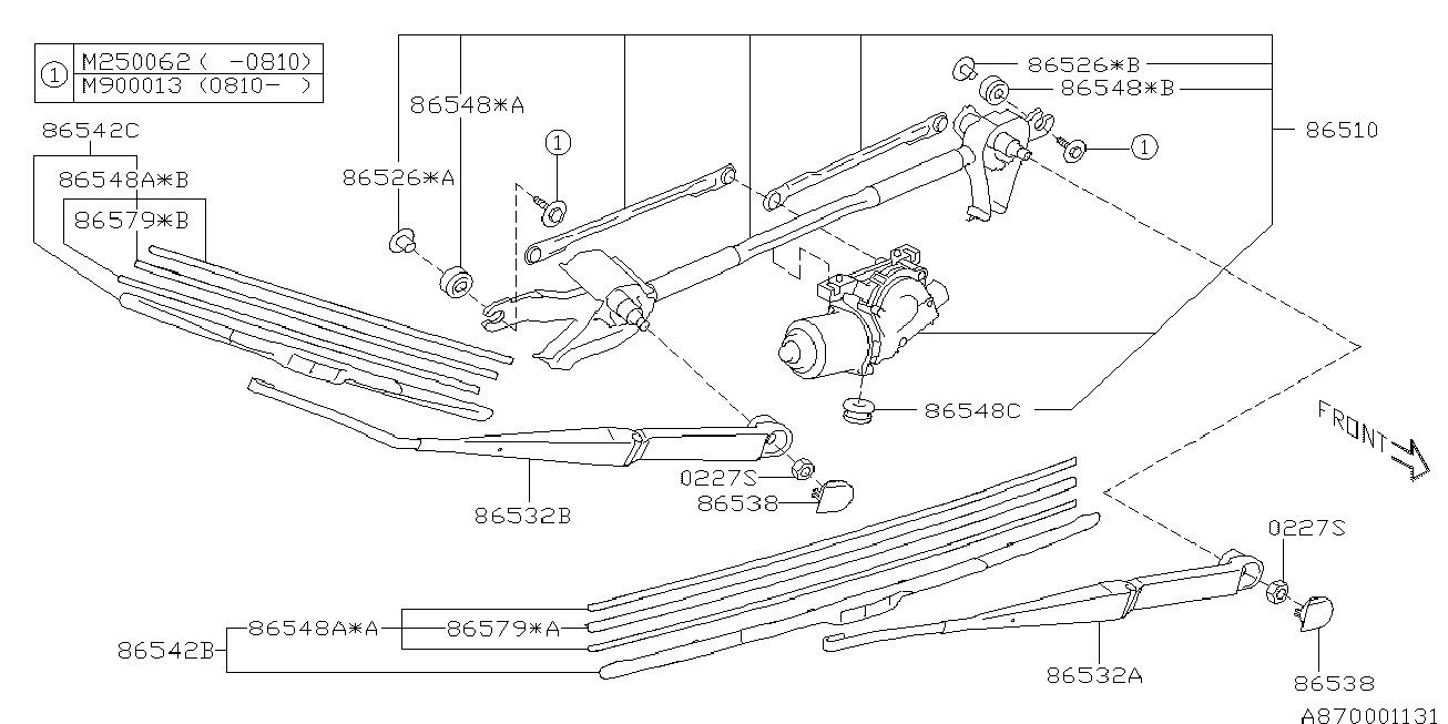 Subaru 86542-SC110 - Щетка стеклоочистителя parts5.com