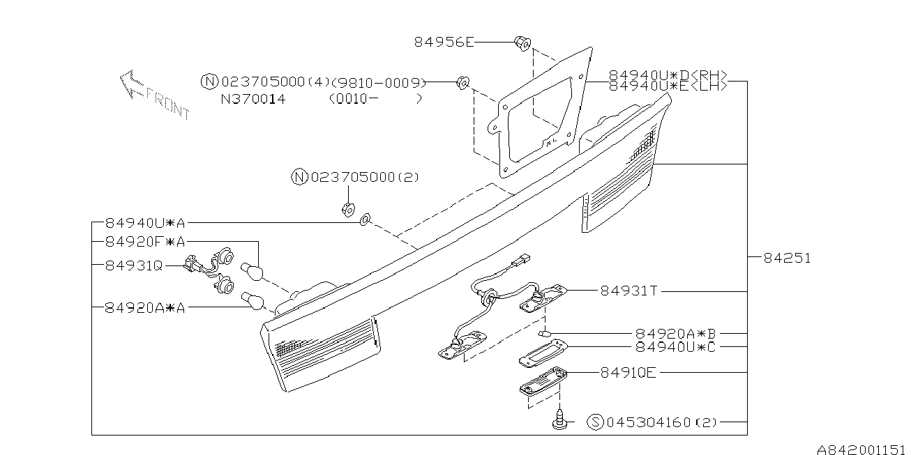 Subaru 68410-2430 - Lámpara incandescente, panel de instrumentos parts5.com