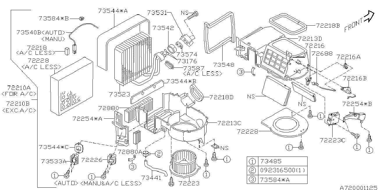 Subaru 72880-AE090 - Фильтр воздуха в салоне parts5.com