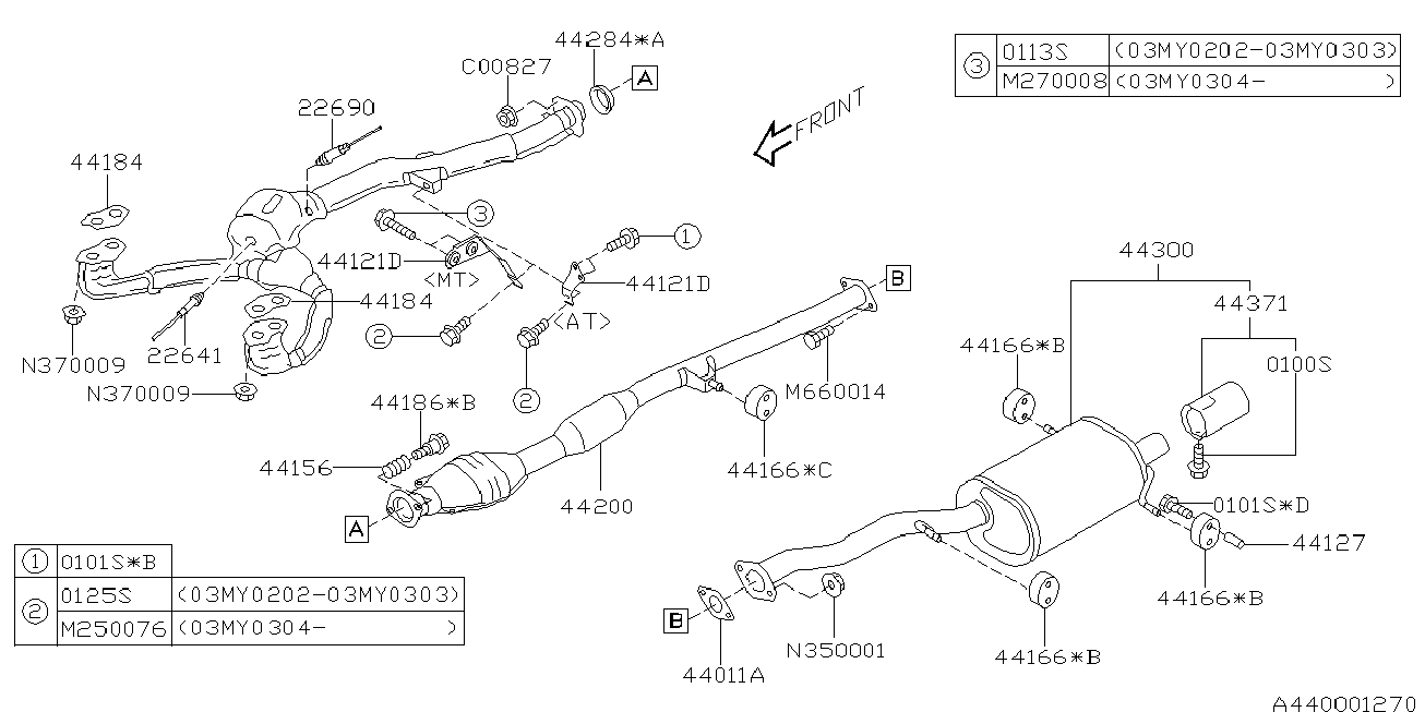 Subaru 44011AE010 - Прокладка, труба выхлопного газа parts5.com