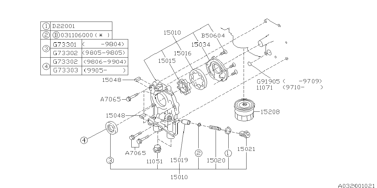 MAZDA 15208AA024 - Масляный фильтр parts5.com