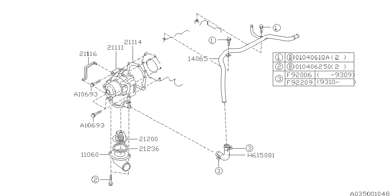 Bedford 21111-AA004 - Водяной насос parts5.com