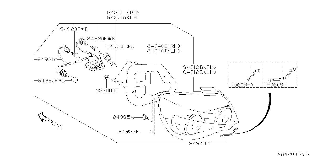 Subaru 84920-KE020 - Лампа накаливания parts5.com