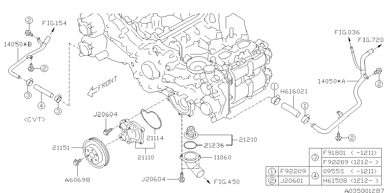 Subaru 21210AA181 - Термостат, охлаждающая жидкость parts5.com