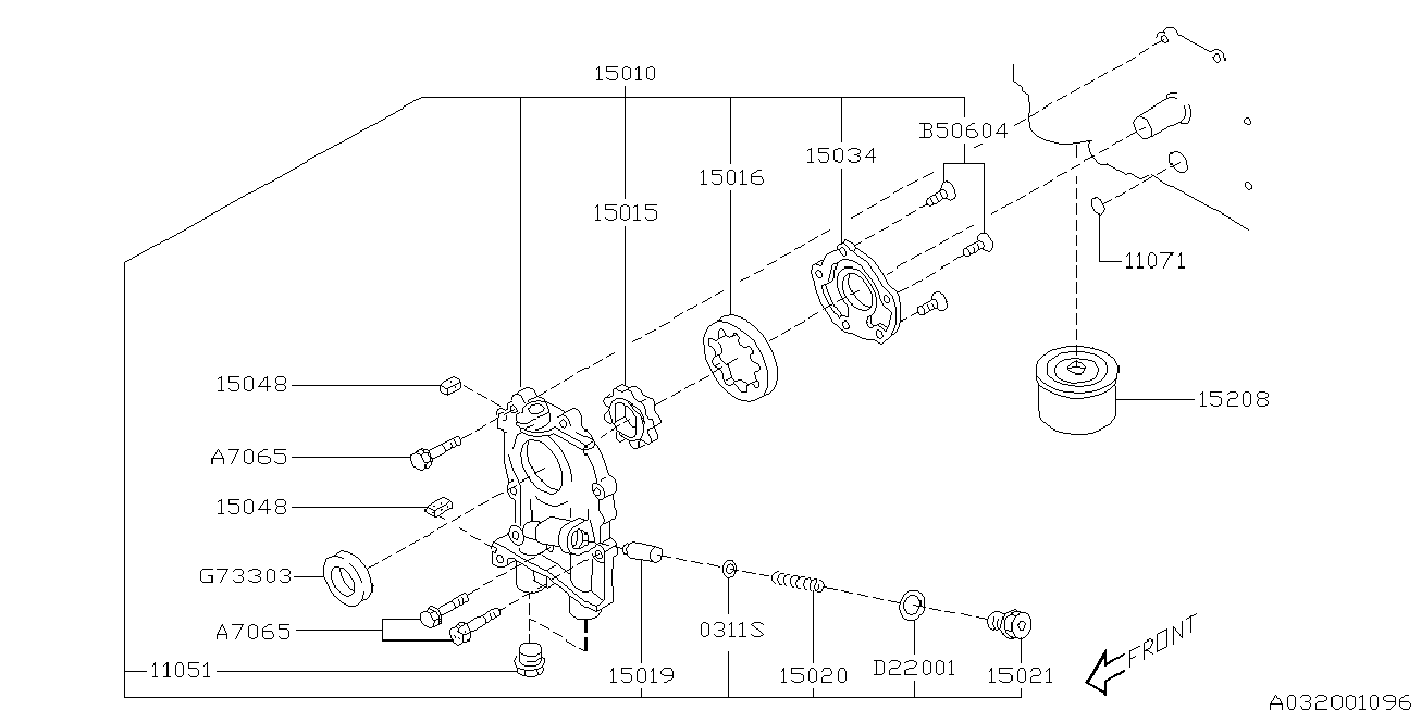 Bedford 15208AA080 - Масляный фильтр parts5.com