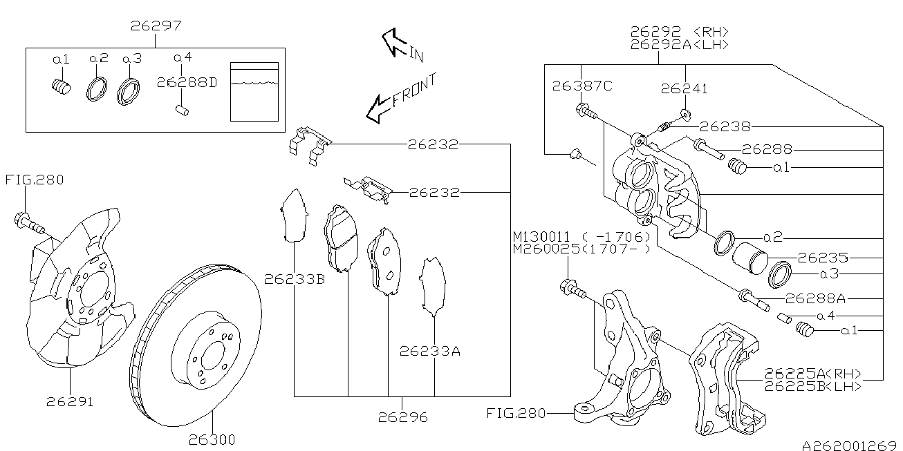 Subaru 26292-SC031 - Тормозной суппорт parts5.com