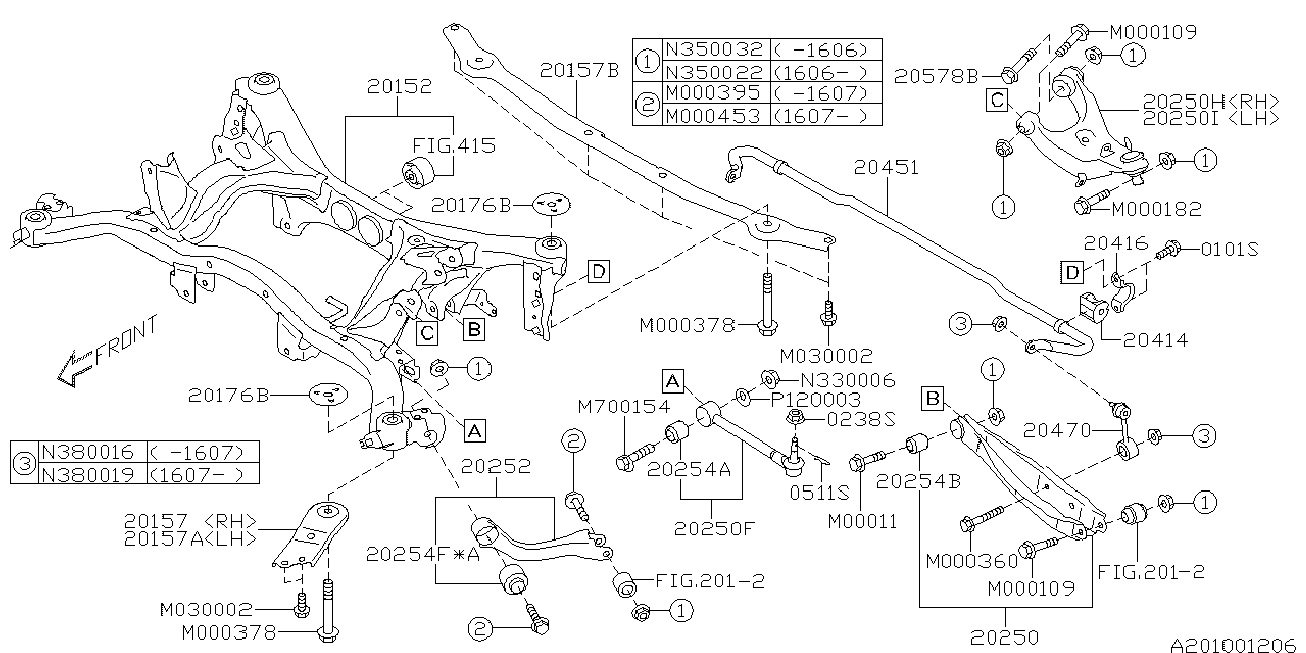 Subaru 20470-FG000 - Тяга / стойка, стабилизатор parts5.com