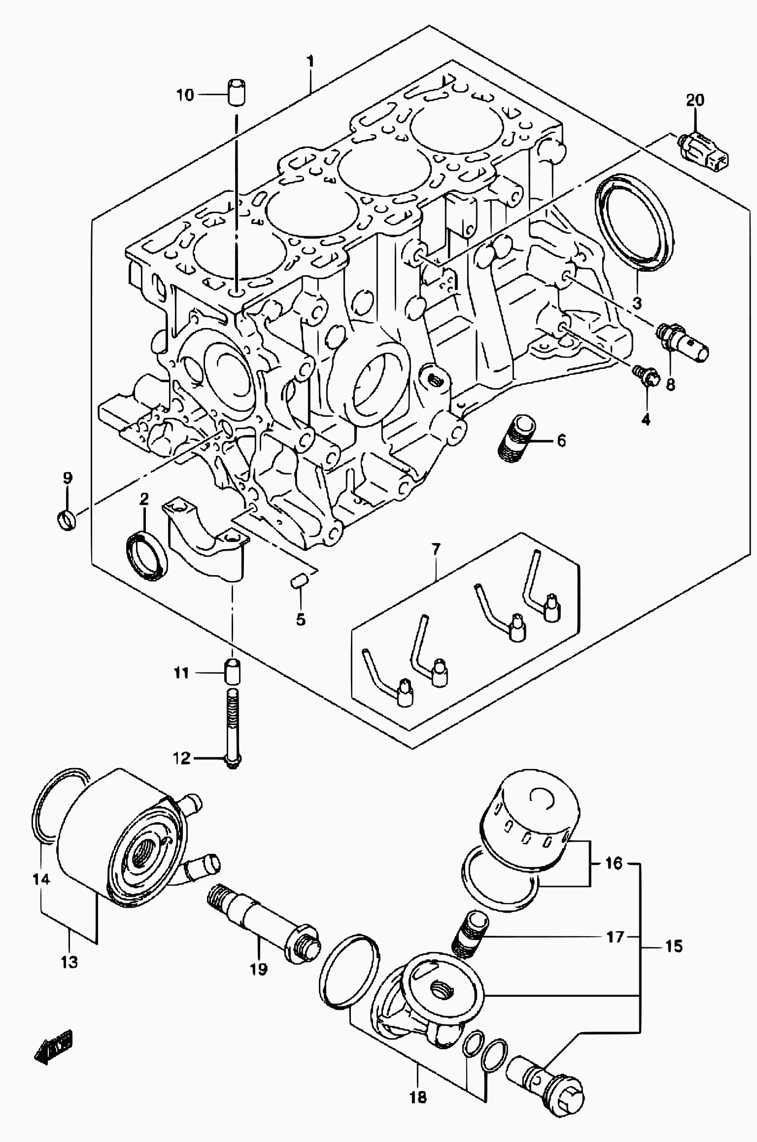 NISSAN 16510-84A10 - Масляный фильтр parts5.com