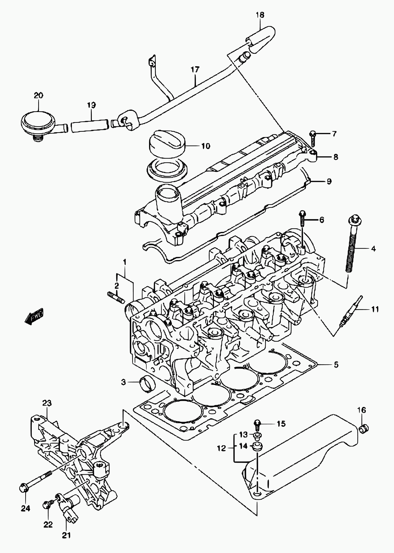 Suzuki 18550-84A00 - Свеча накаливания parts5.com