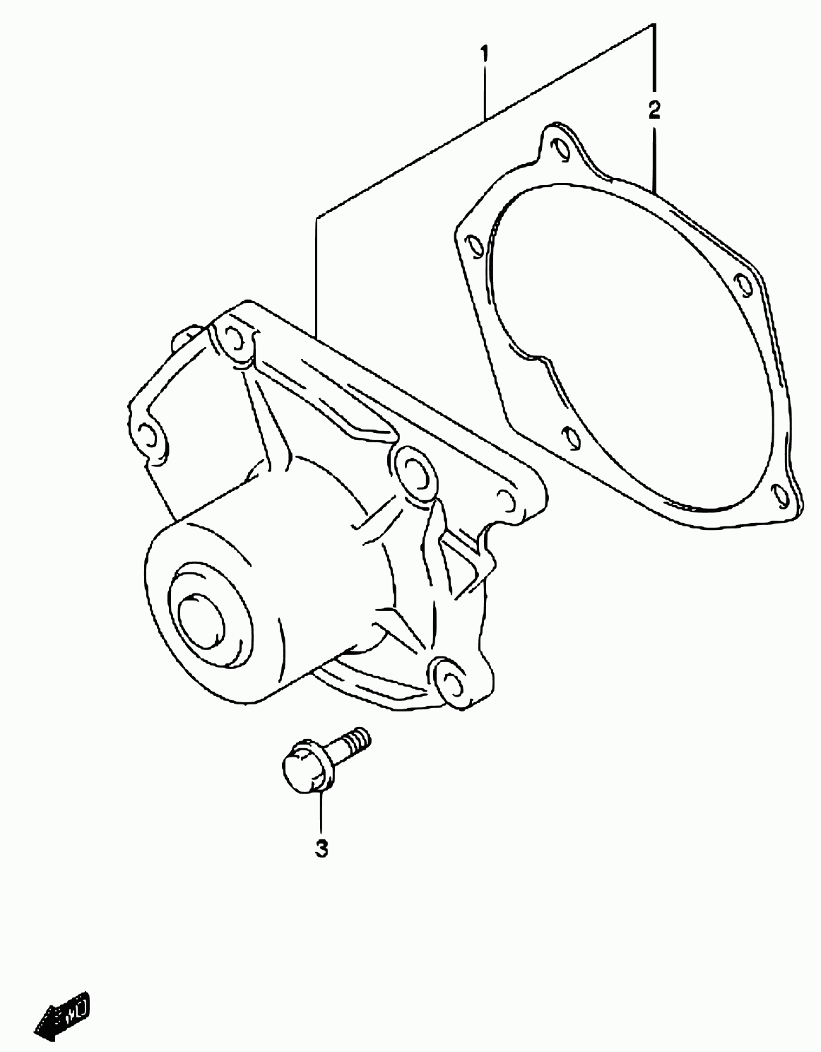 Bedford 17410-84A00 - Водяной насос parts5.com