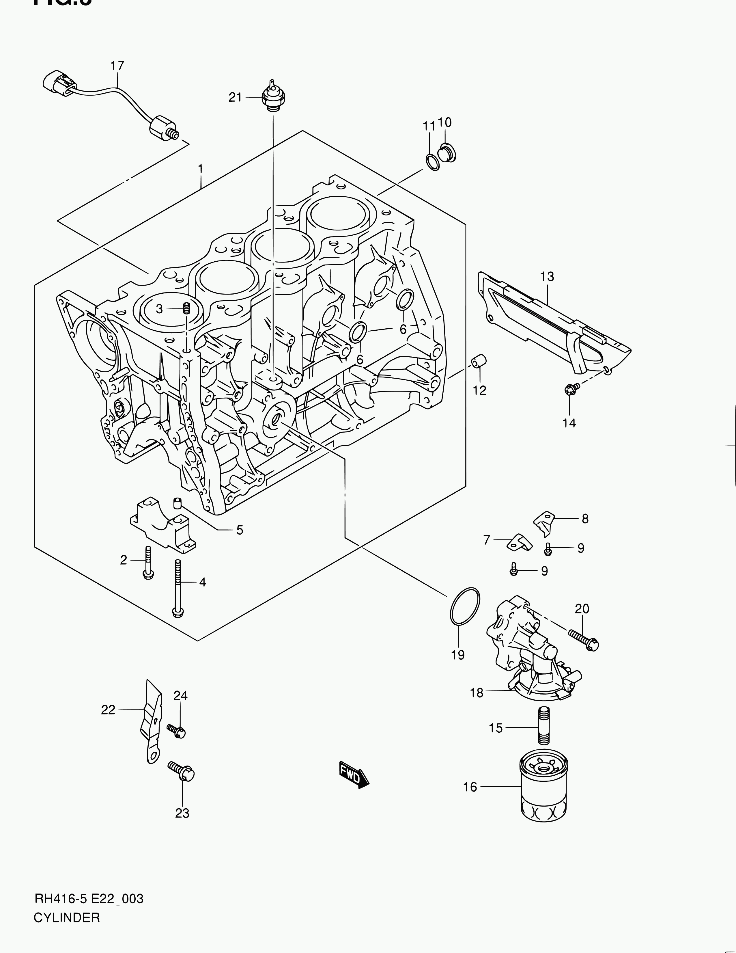 Suzuki 16510-61A01 - Масляный фильтр parts5.com