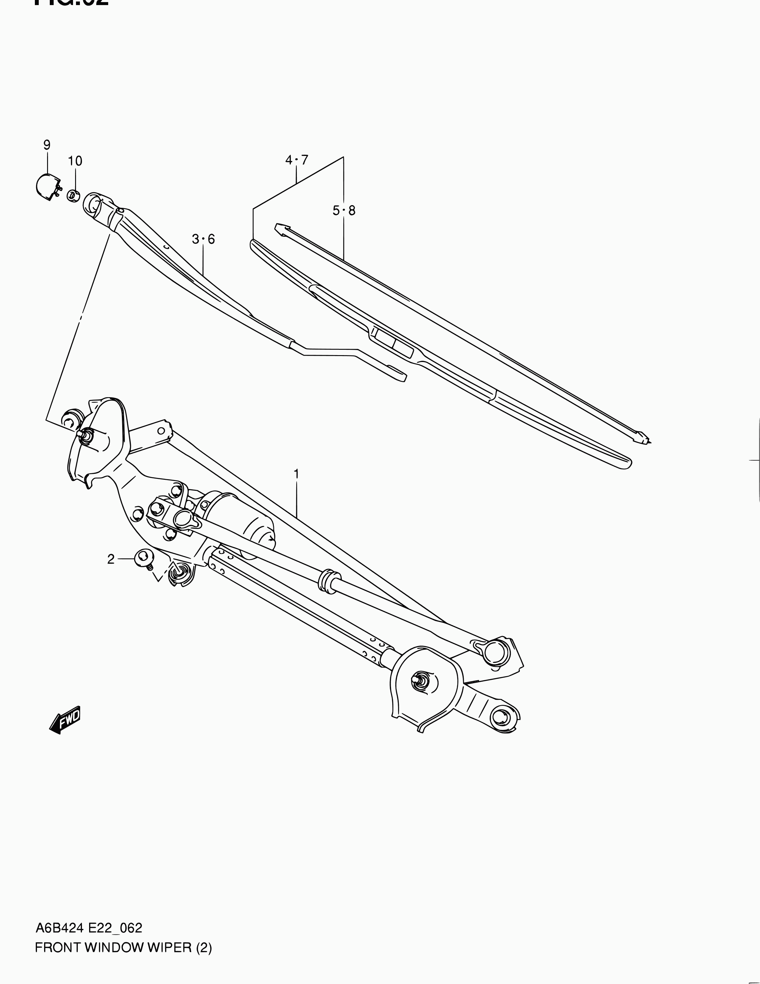 Suzuki 38340-57L10 - Щетка стеклоочистителя parts5.com