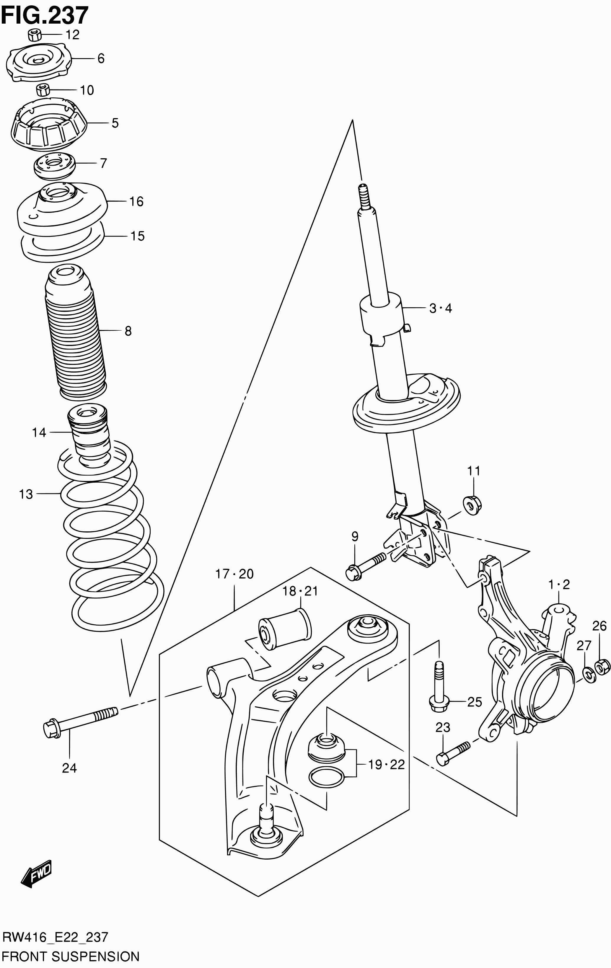 FIAT 45202-54L20 - Рычаг подвески колеса parts5.com