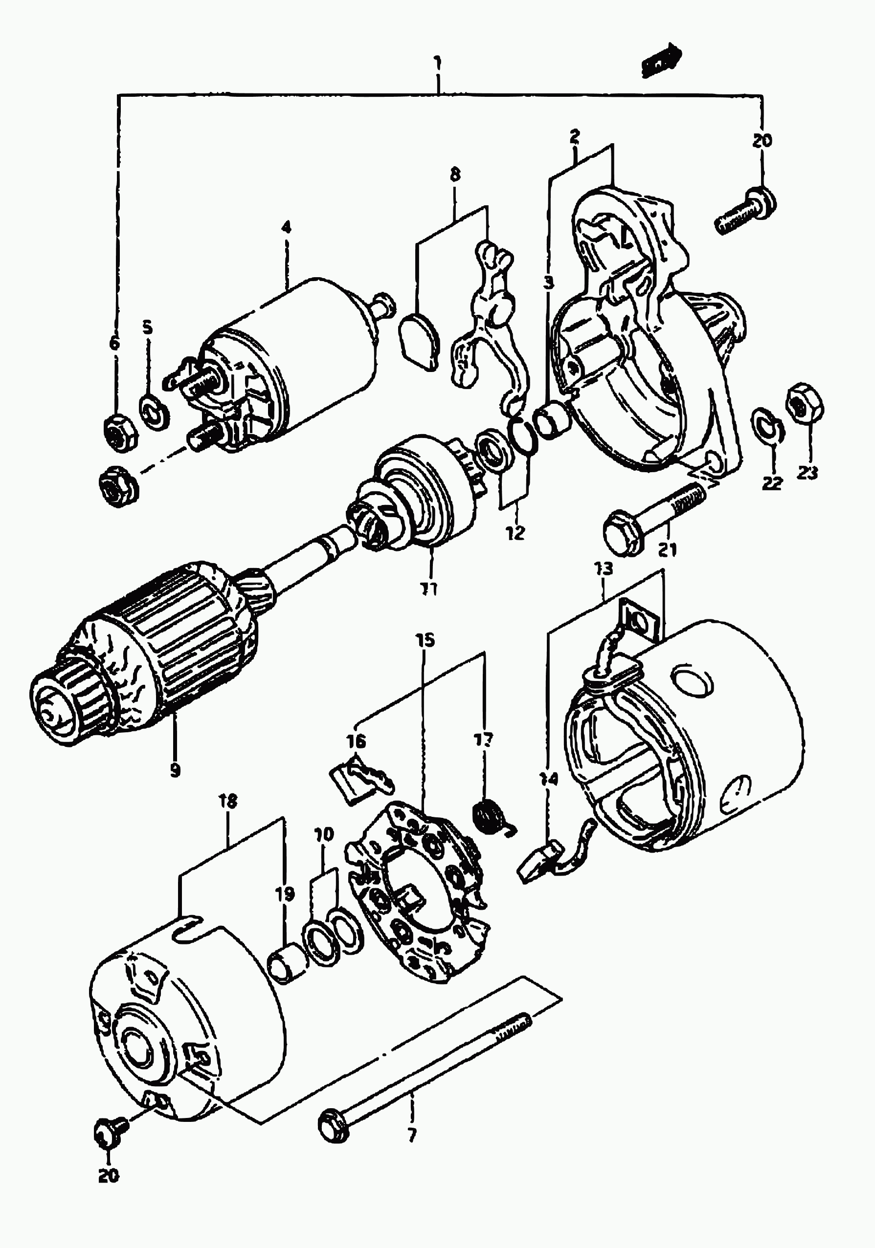 Suzuki 31100-73031 - Стартер parts5.com