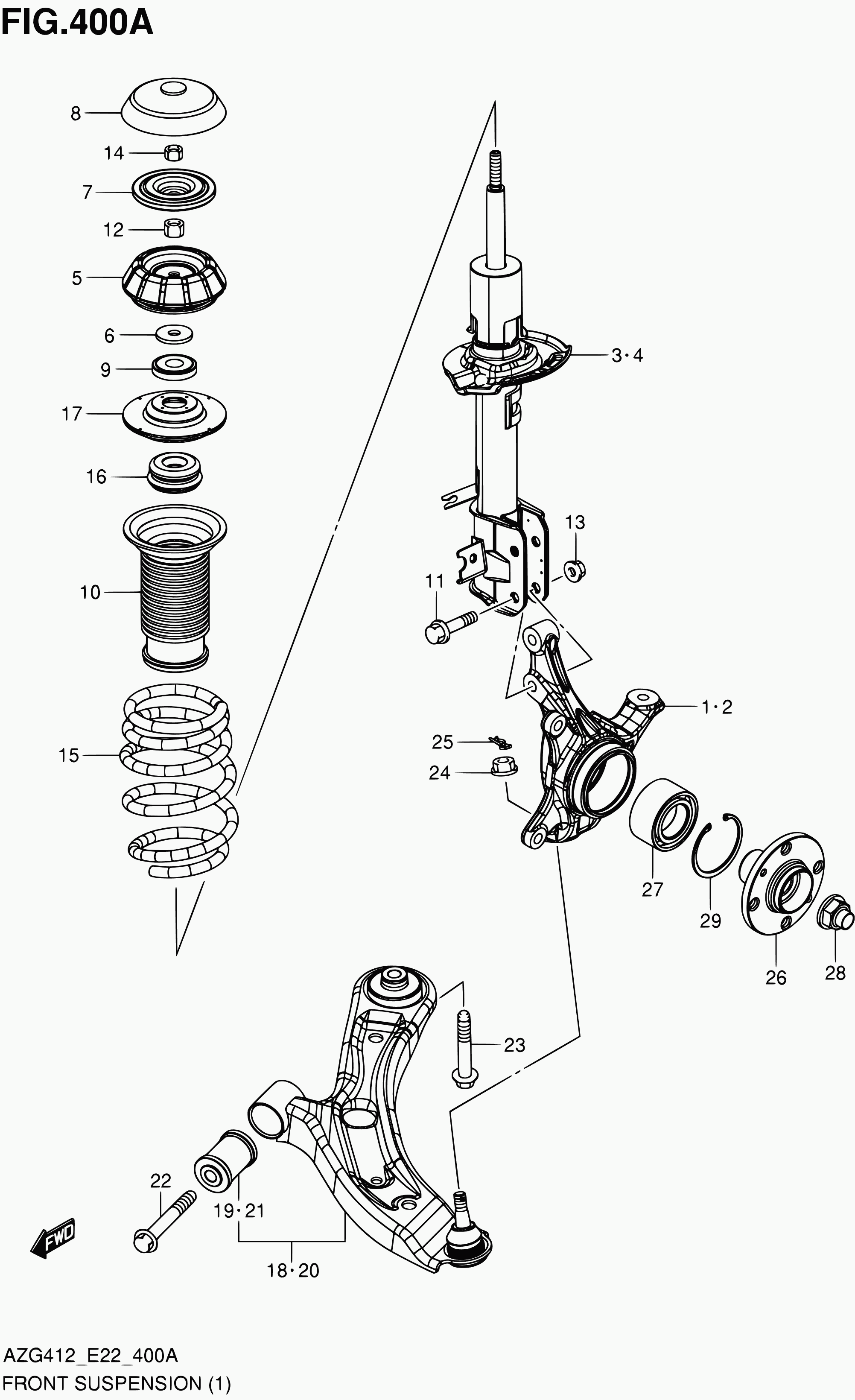 Suzuki 43440-68L10 - Комплект подшипника ступицы колеса parts5.com