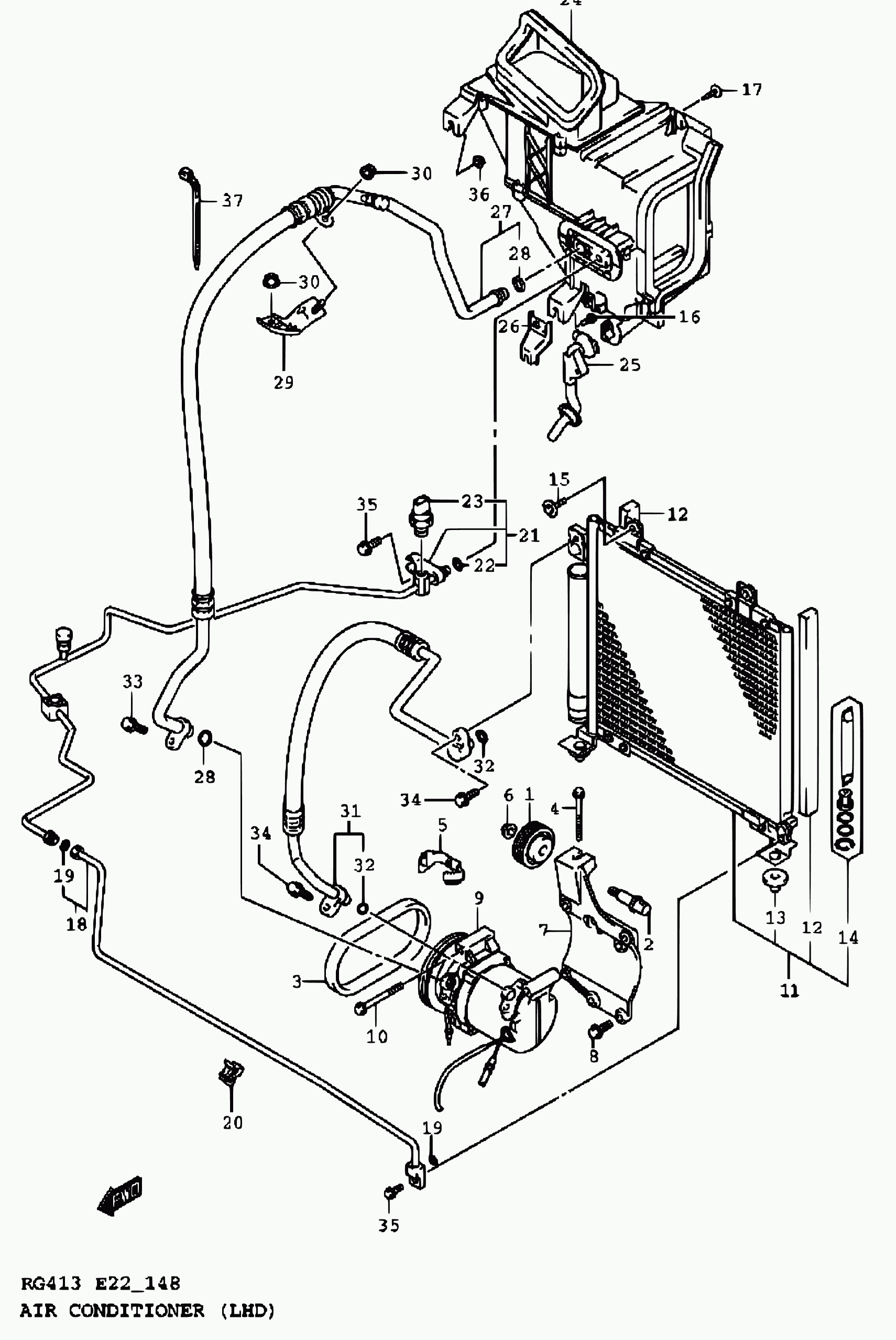 Suzuki 49181-56B10 - Поликлиновой ремень parts5.com