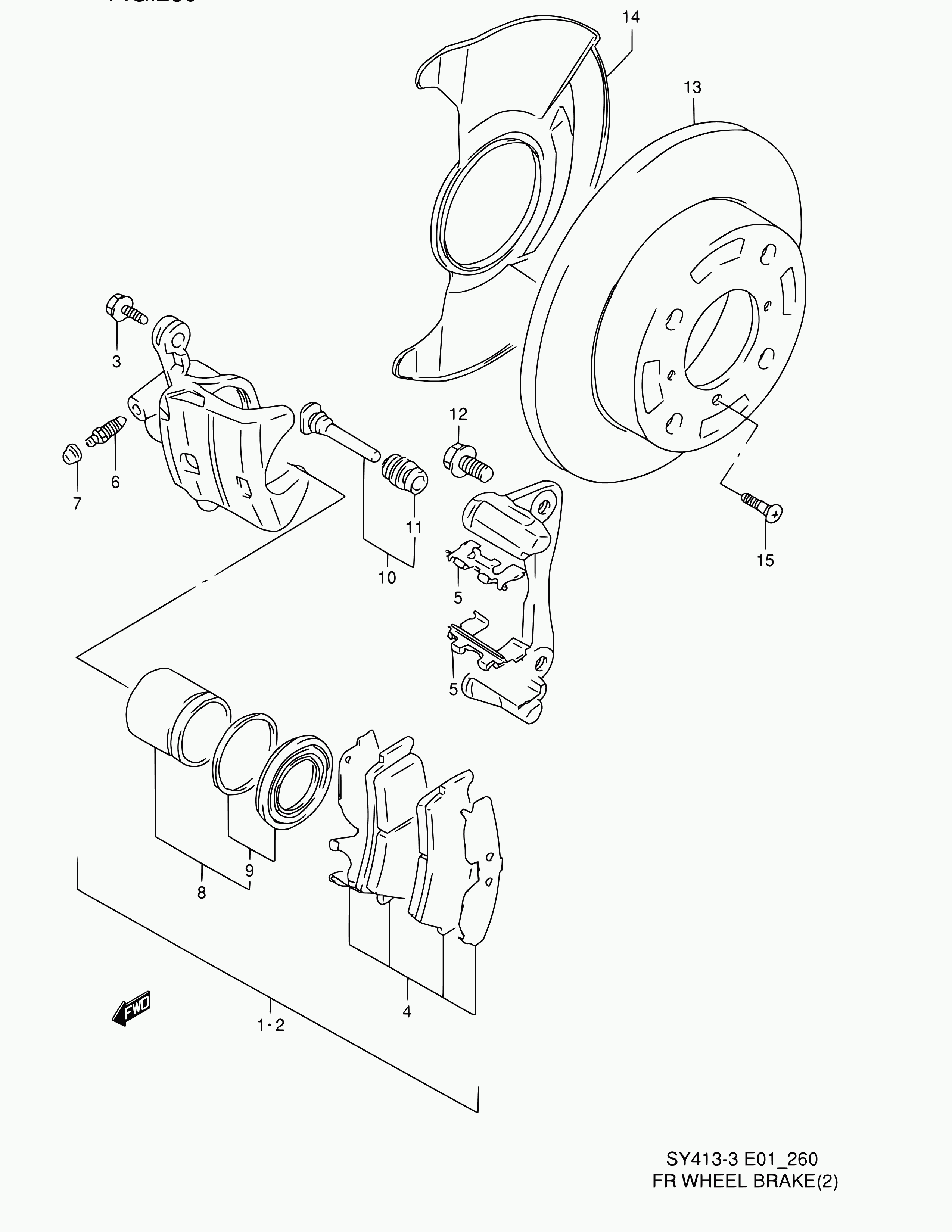 Suzuki 55840-64G00 - Поршень, корпус скобы тормоза parts5.com