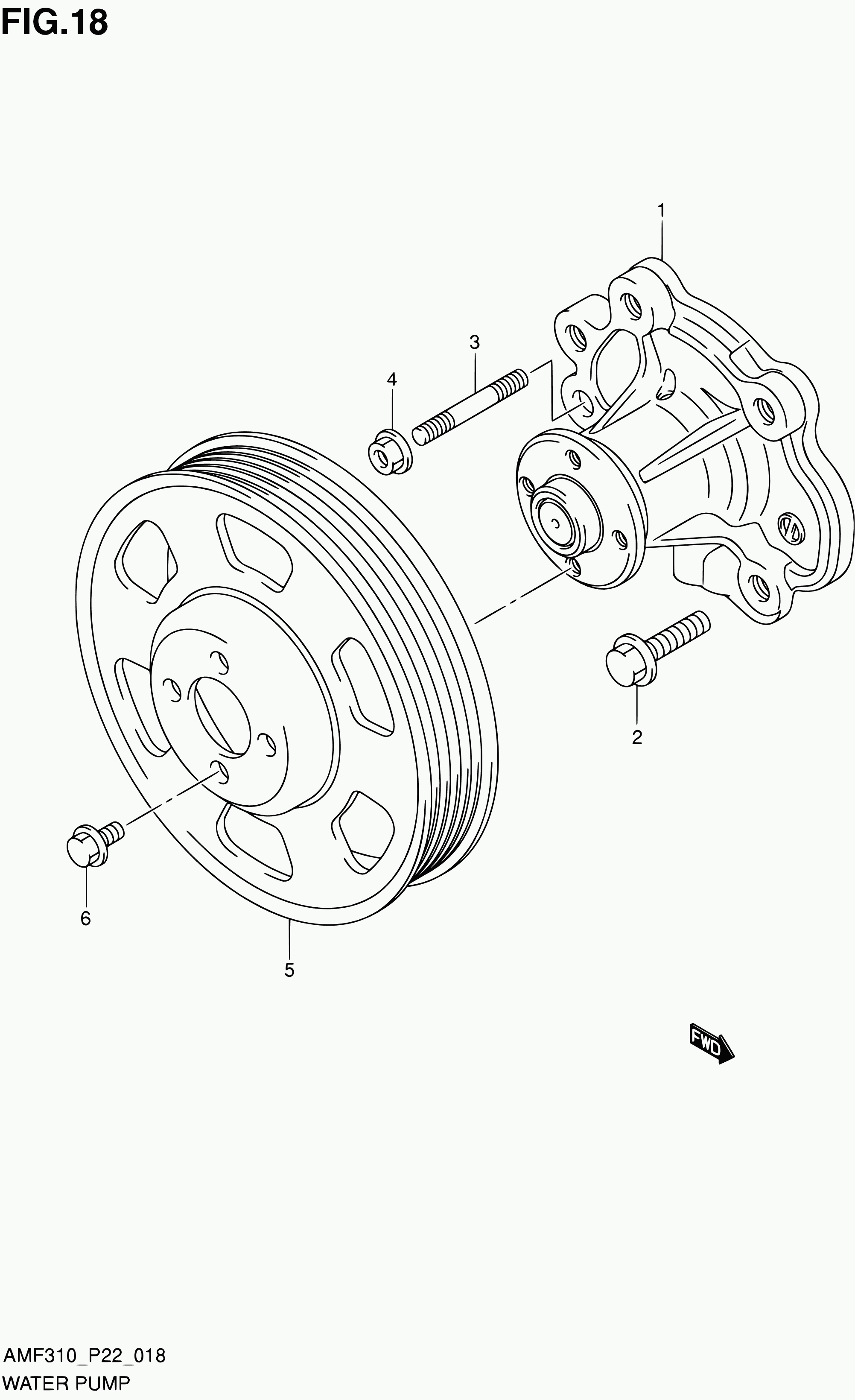 Suzuki 17400M67L20 - Водяной насос parts5.com