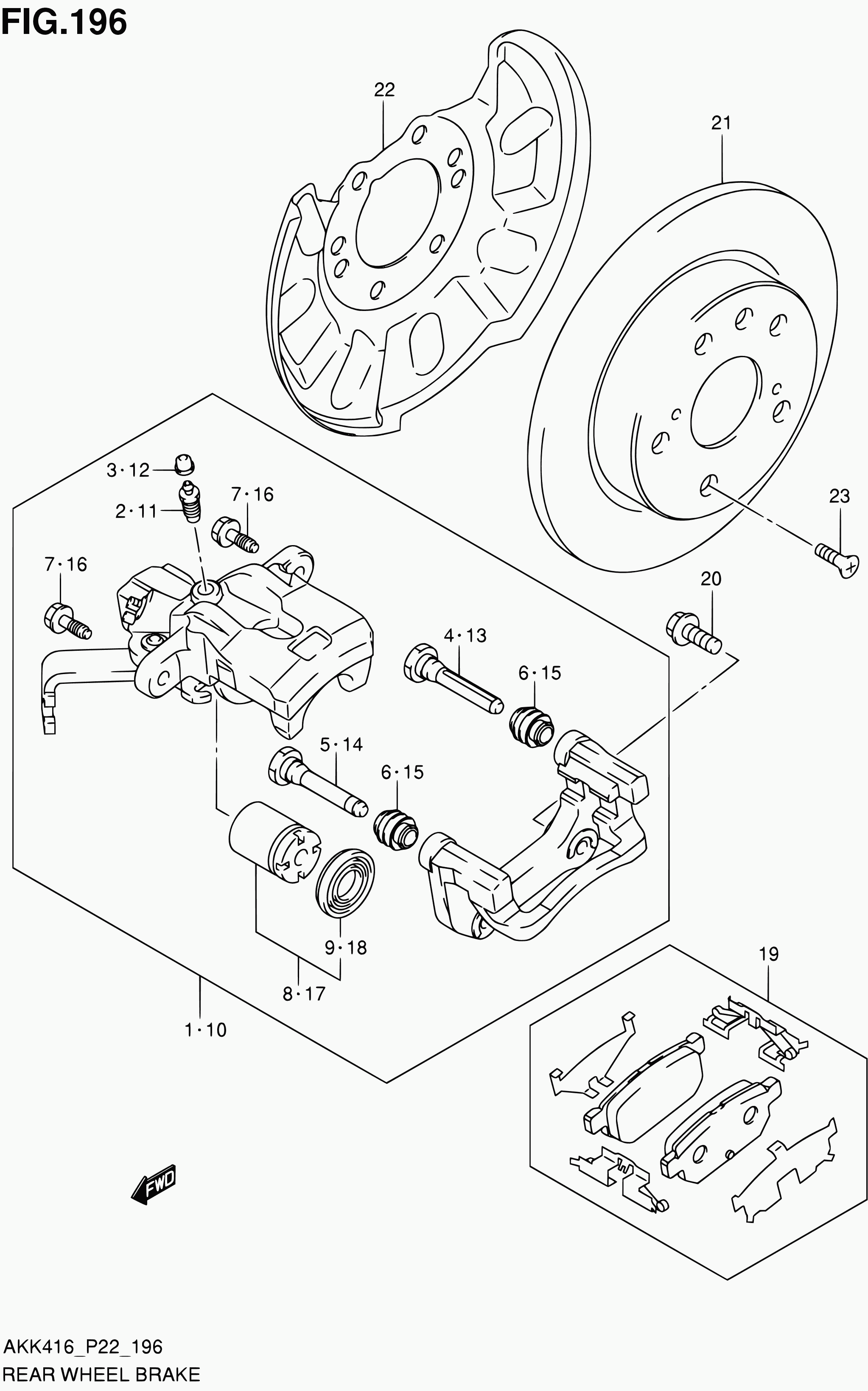 SAAB 55800 68L10 - Тормозные колодки, дисковые, комплект parts5.com