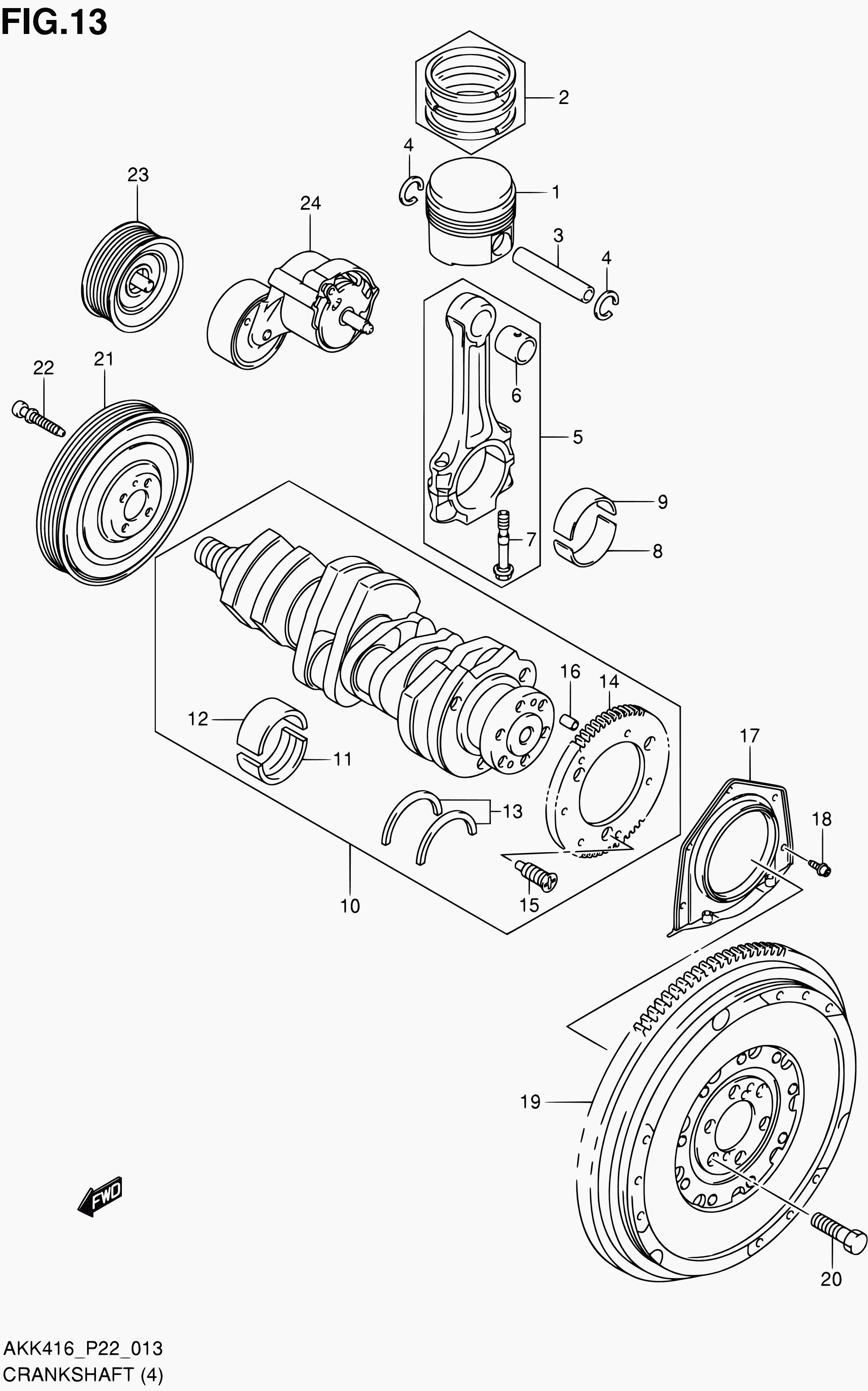 Suzuki 17540-62M00 - Направляющий ролик, поликлиновый ремень parts5.com