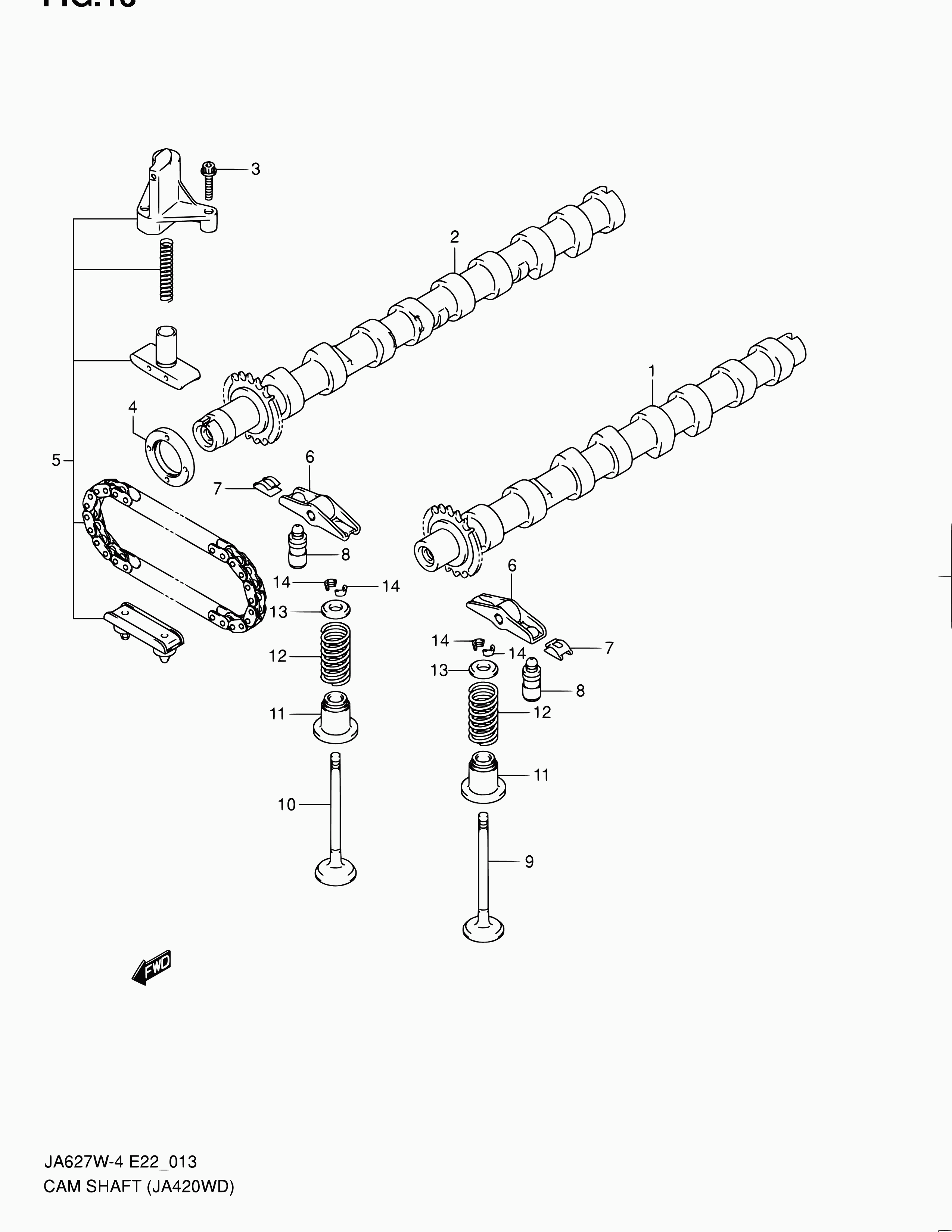 Suzuki 12746-67G00 - Уплотняющее кольцо, распредвал parts5.com