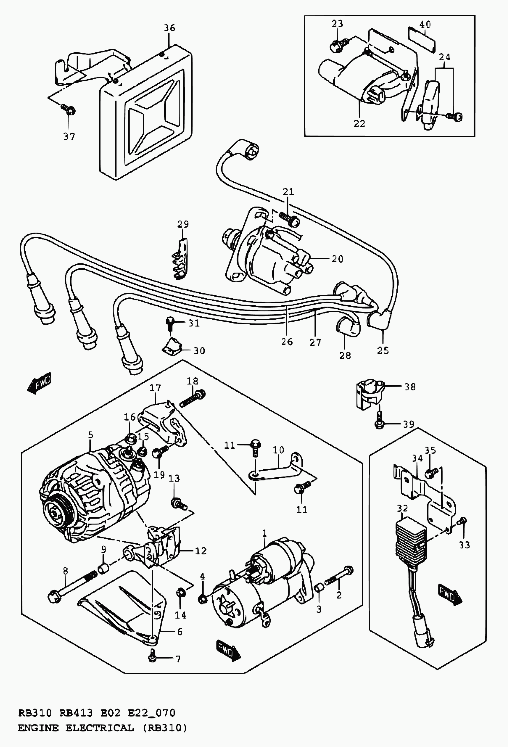 Suzuki 31100-80E10 - Стартер parts5.com