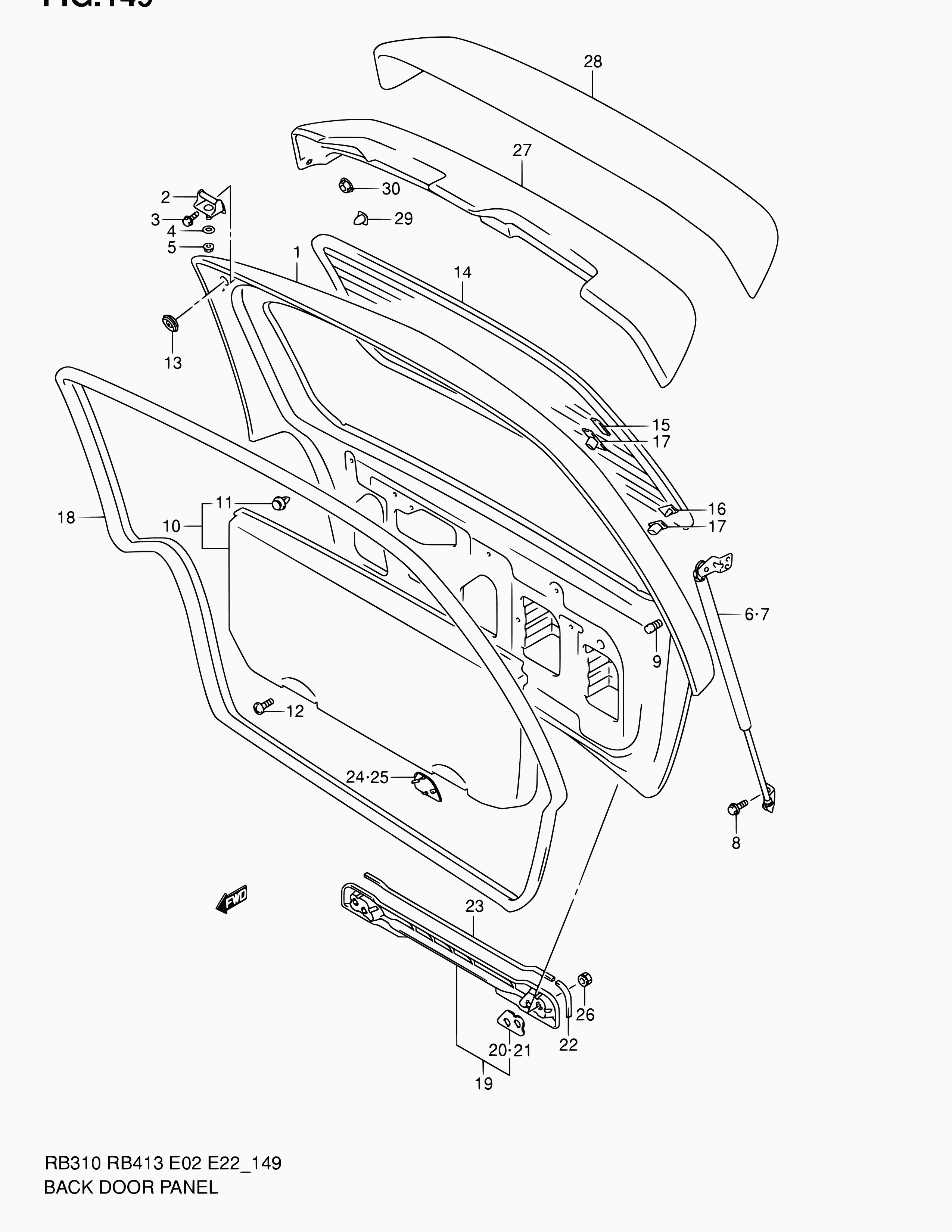 Opel 81850-83E10-X10 - Газовая пружина, упор parts5.com