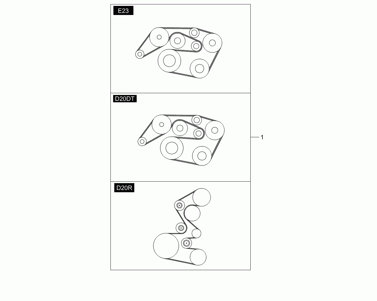 DAEWOO 0119971992 - Correa trapecial poli V parts5.com