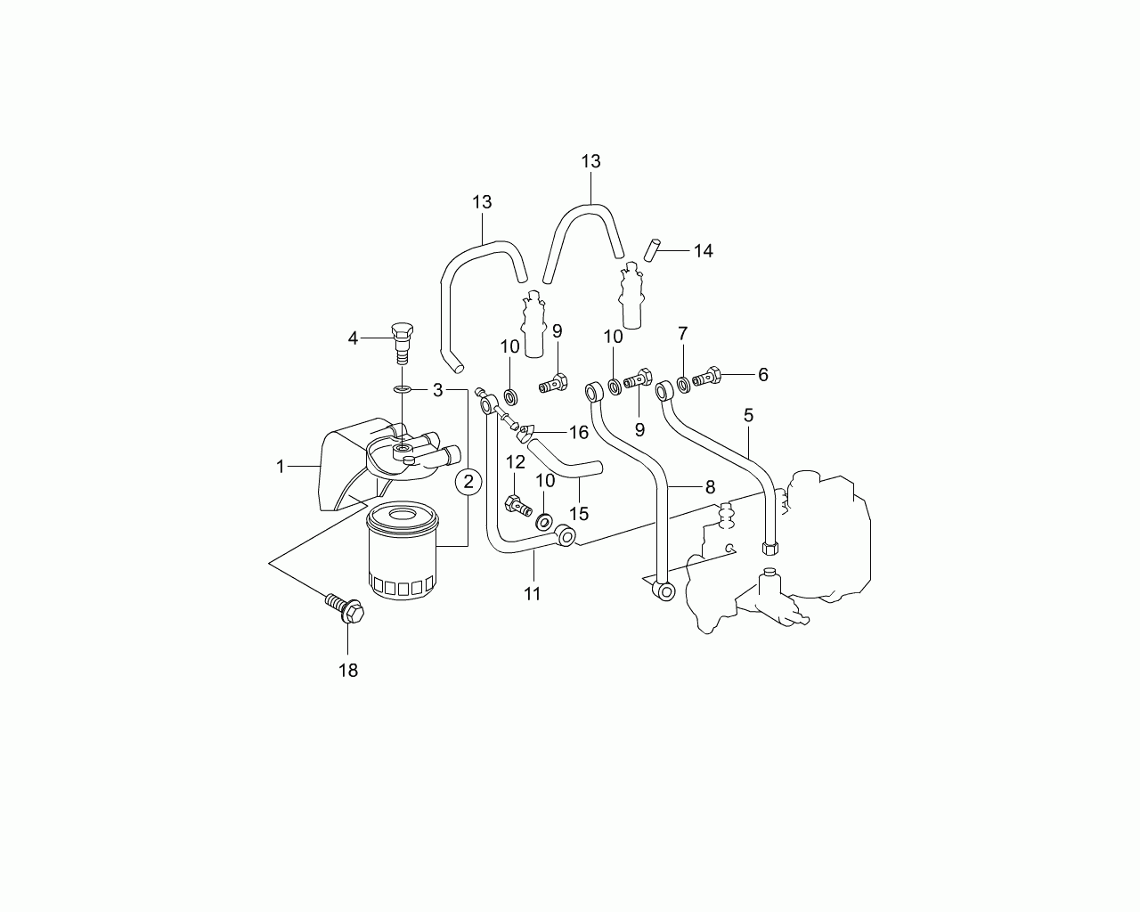 Mercedes-Benz 661 090 30 55 - Топливный фильтр parts5.com