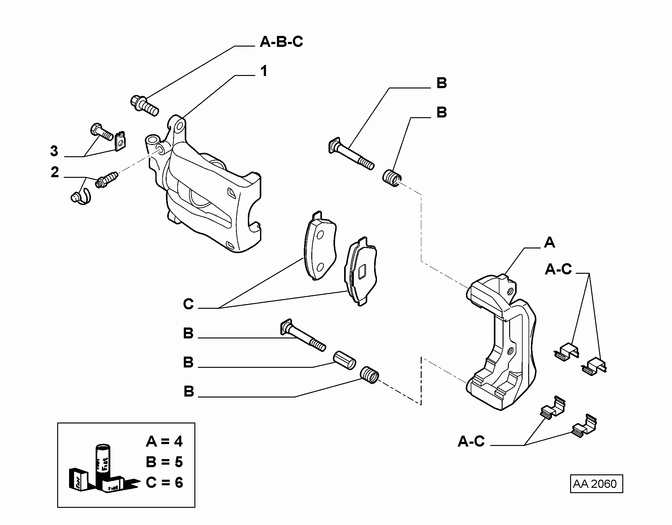 FIAT 71770965 - Тормозные колодки, дисковые, комплект parts5.com