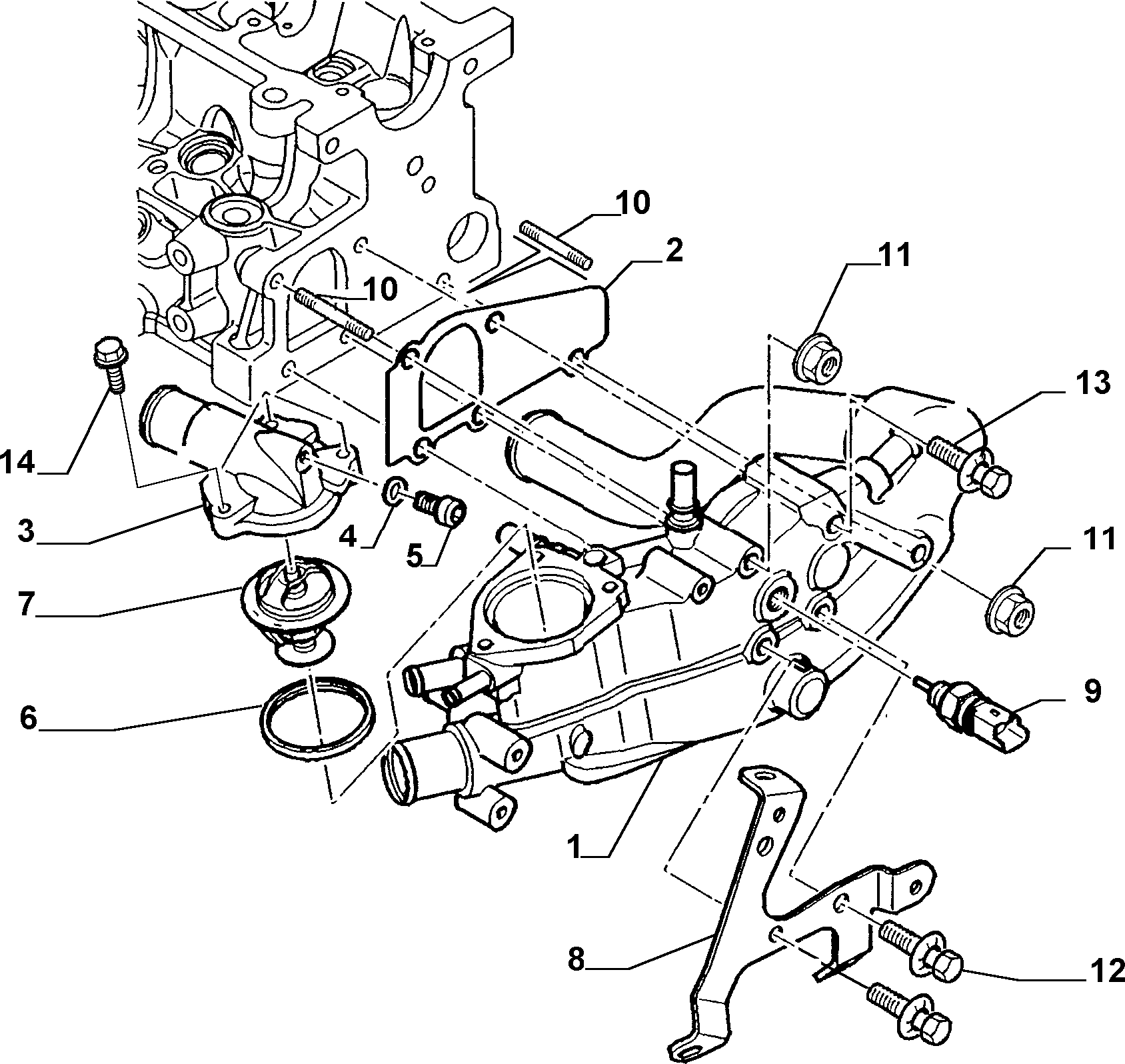 FERRARI 9636777280 - Датчик, температура охлаждающей жидкости parts5.com