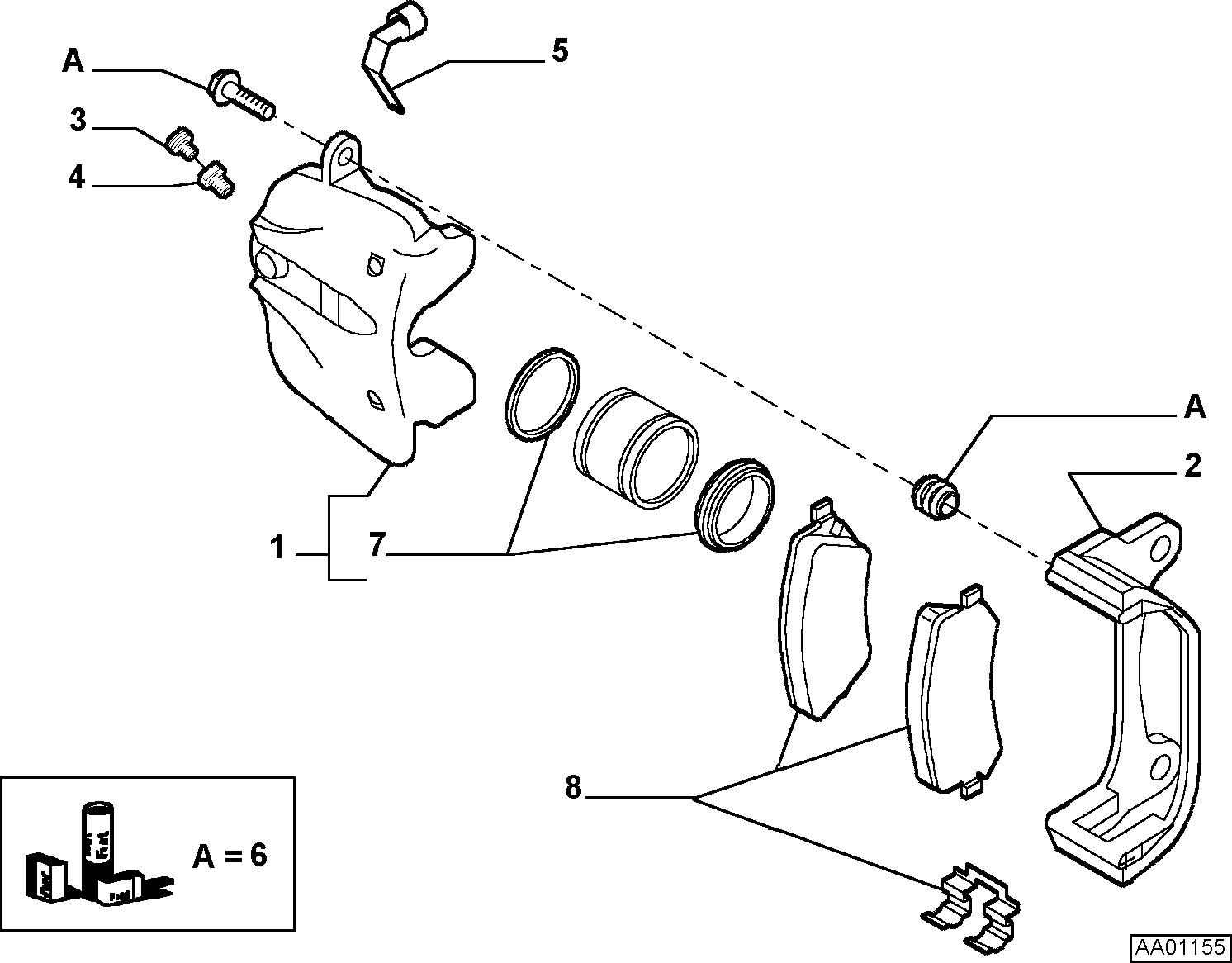 FIAT 77364581 - Тормозной суппорт parts5.com