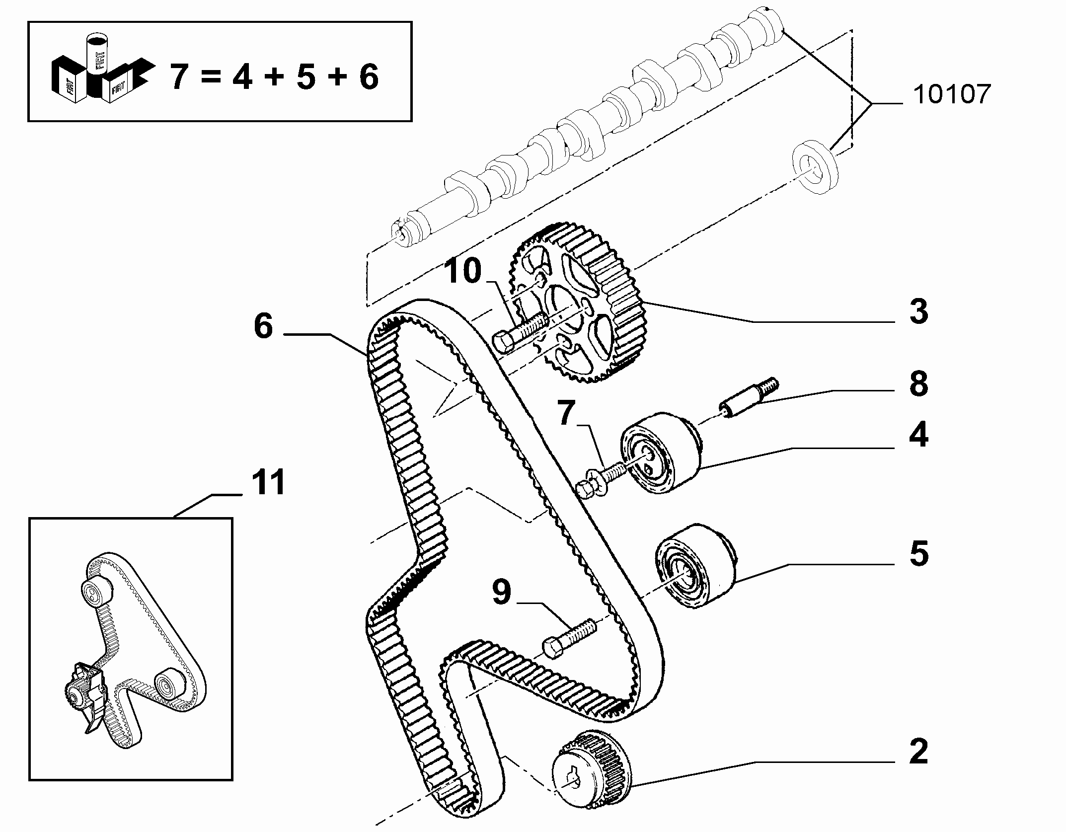 Lancia 71771590 - Водяной насос + комплект зубчатого ремня parts5.com