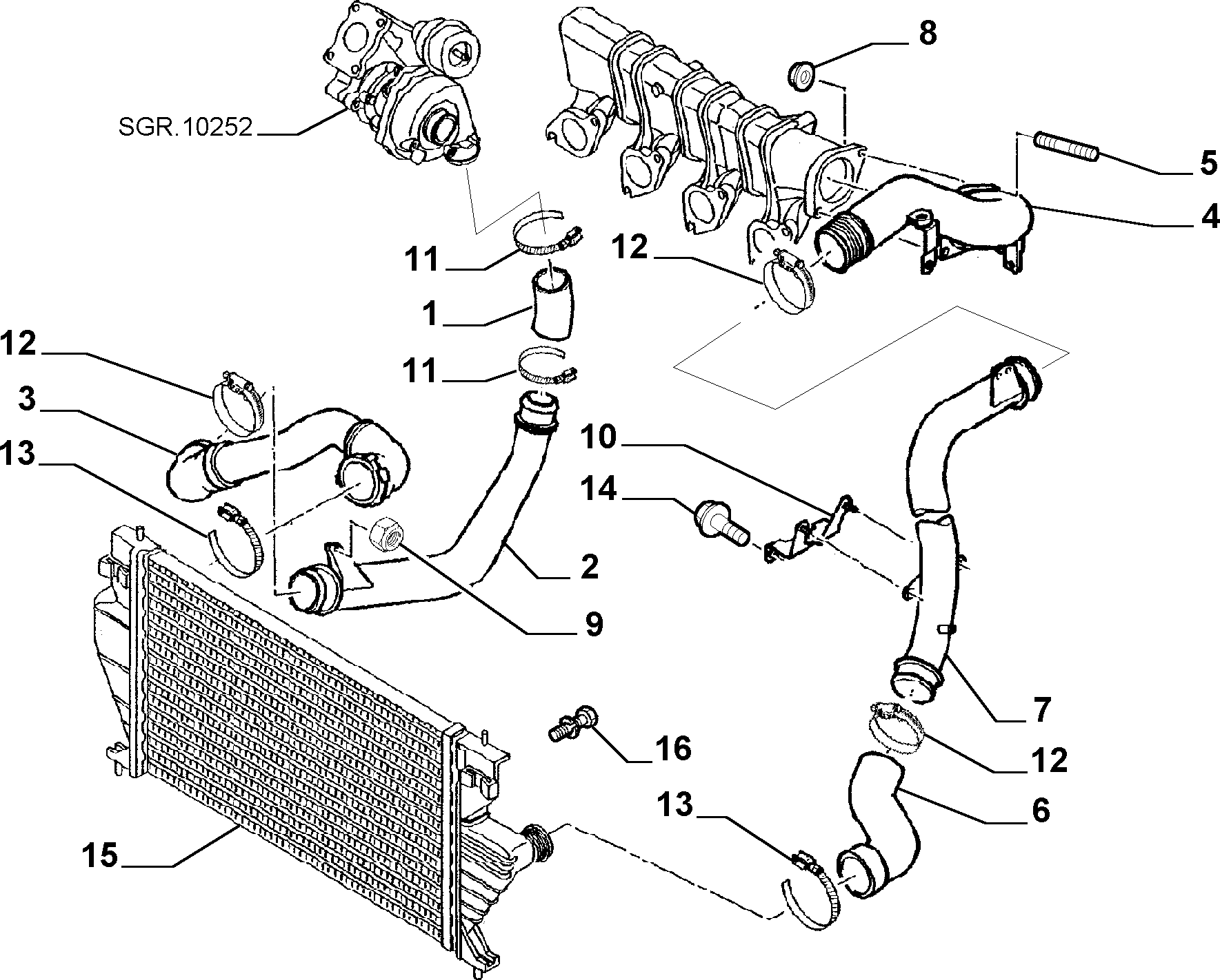 CITROËN 14.720.590.80 - Интеркулер, теплообменник турбины parts5.com