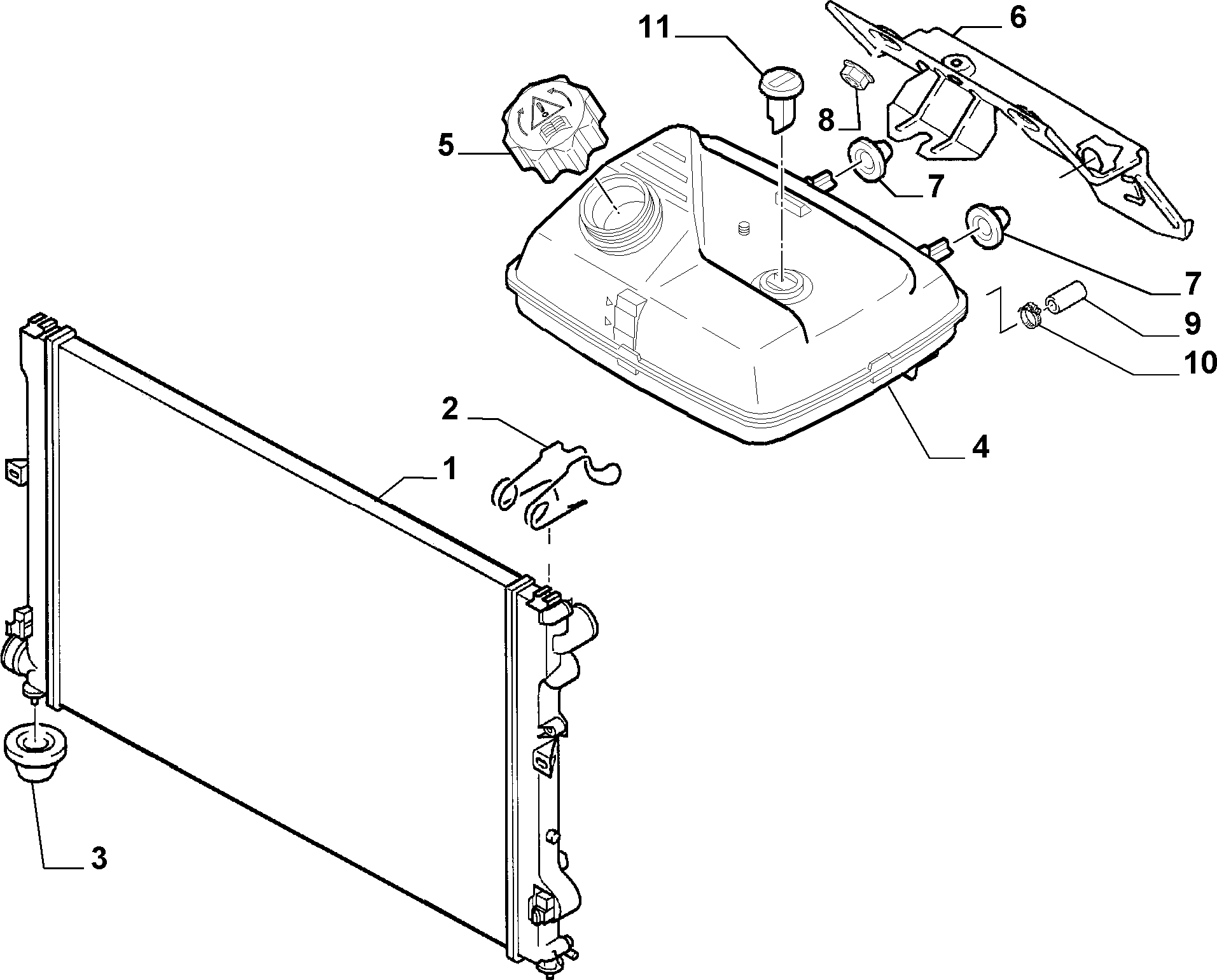 Lancia 1475060080 - Радиатор, охлаждение двигателя parts5.com