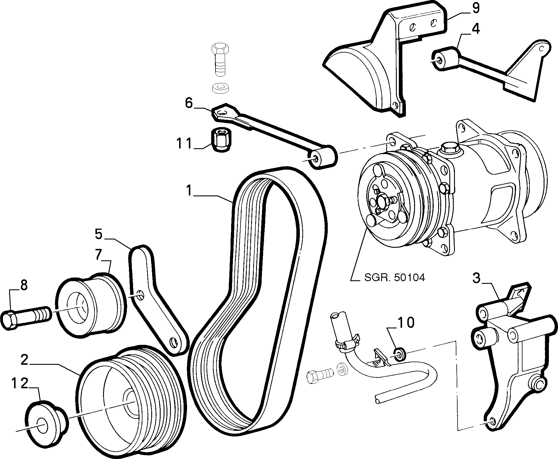 FIAT 778 9700 - Поликлиновой ремень parts5.com