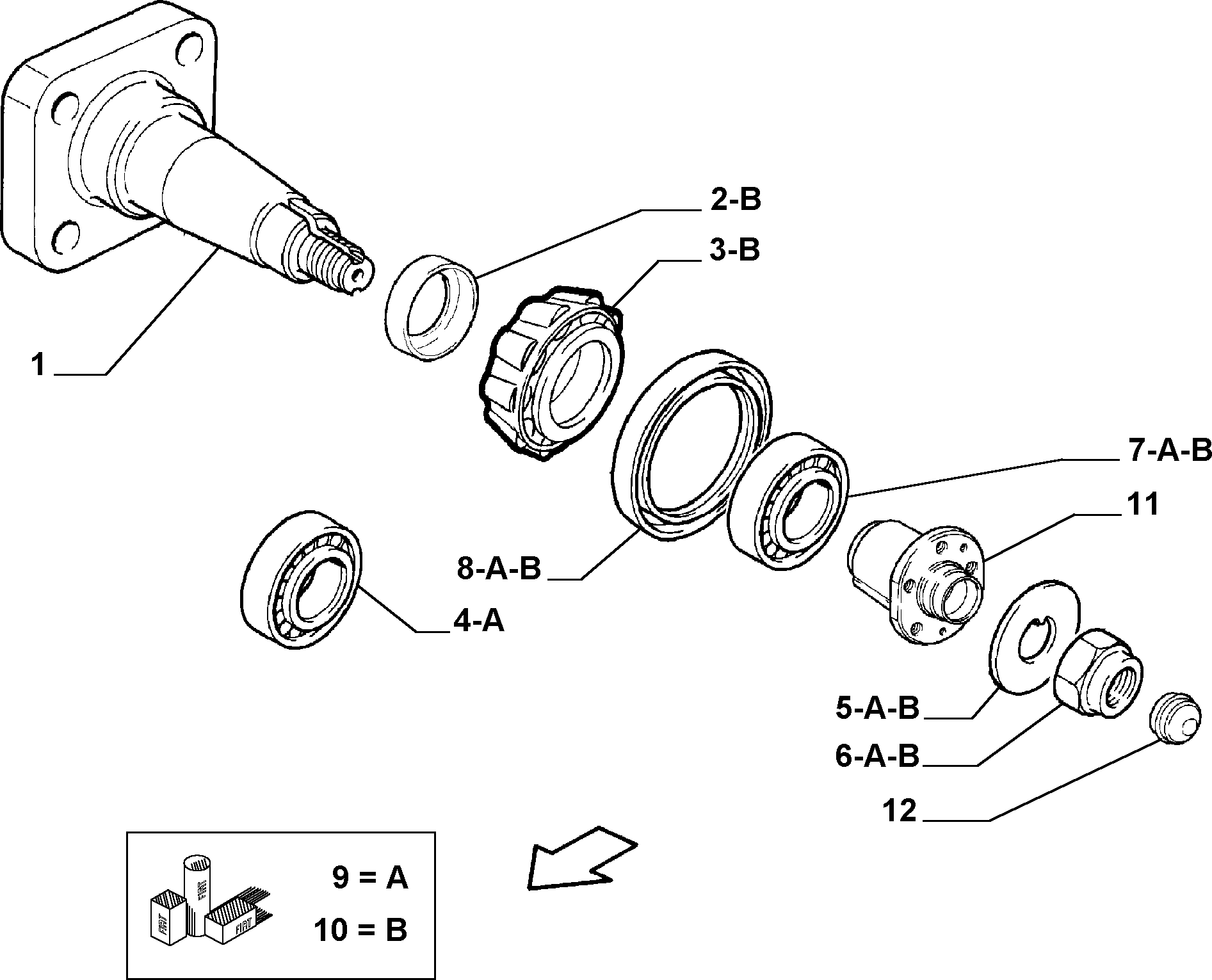 FIAT 5996251 - PLANE WASHER parts5.com