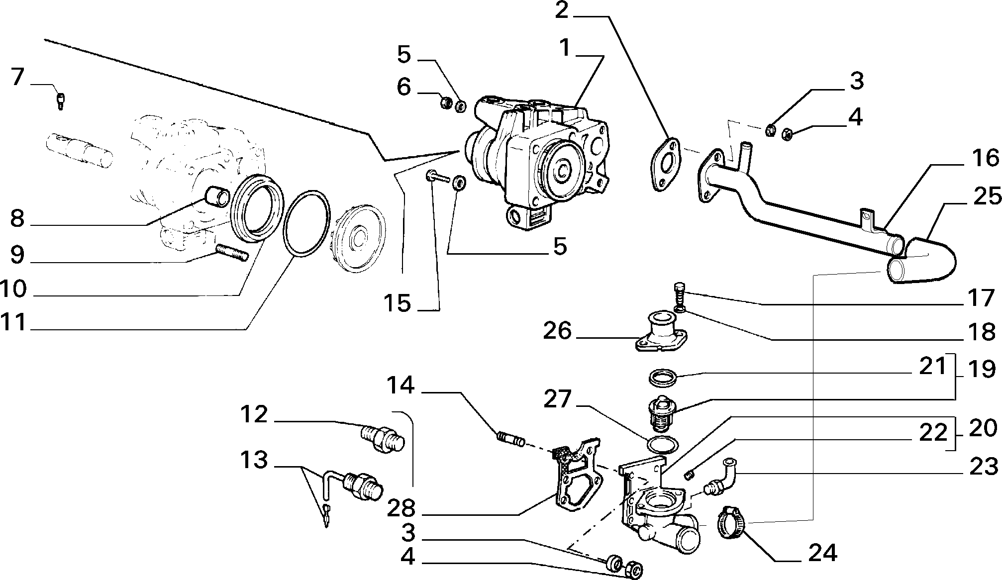 IVECO 500329622 - Термостат, охлаждающая жидкость parts5.com