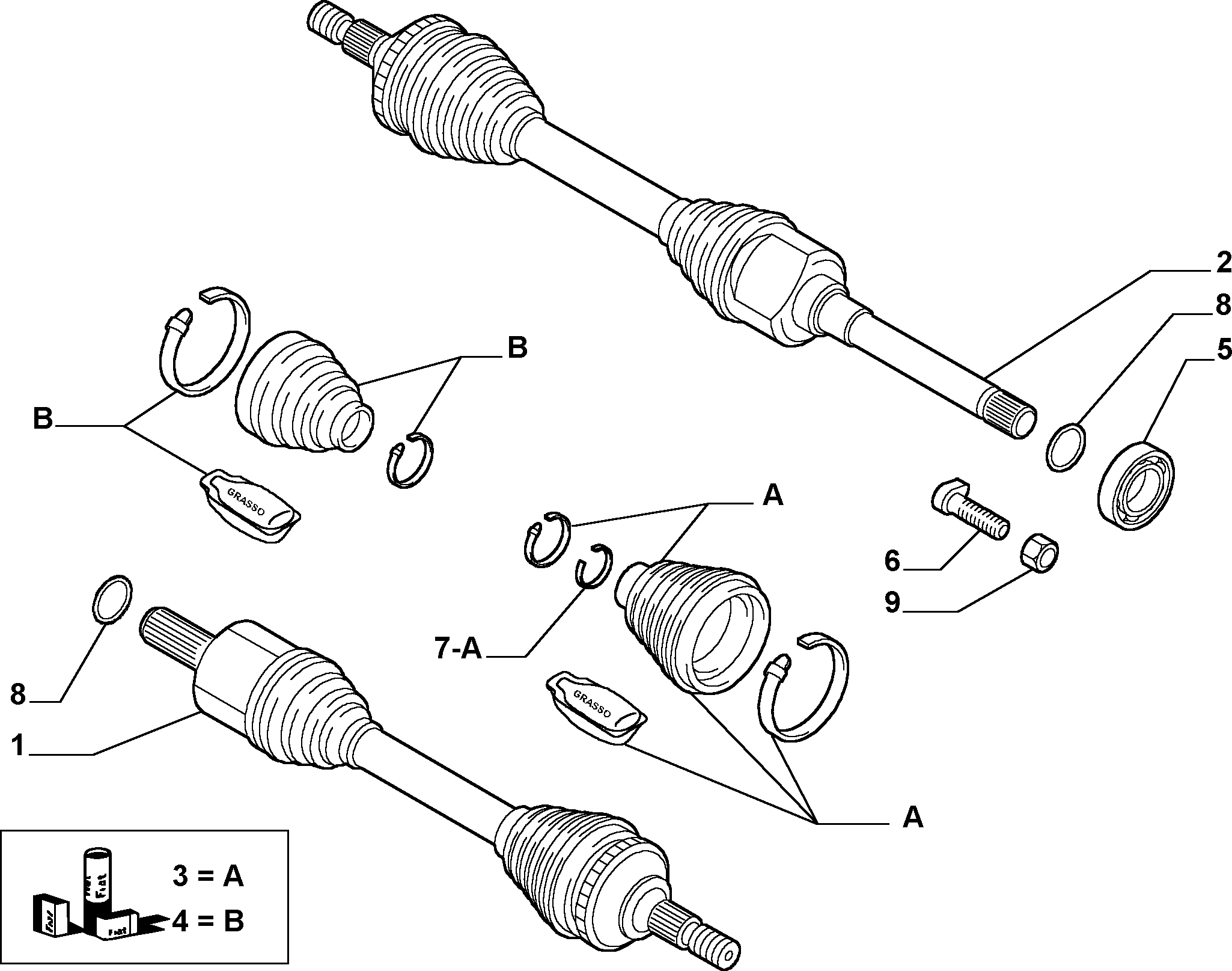 FIAT / LANCIA 9464383688 - Пыльник, приводной вал parts5.com