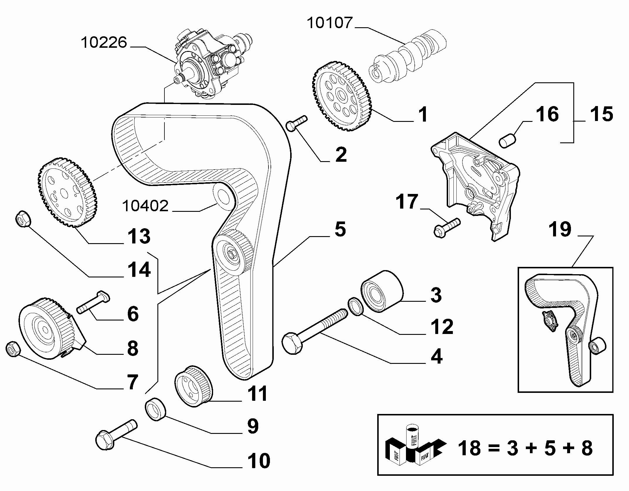 Alfa Romeo 71775920 - Водяной насос + комплект зубчатого ремня parts5.com