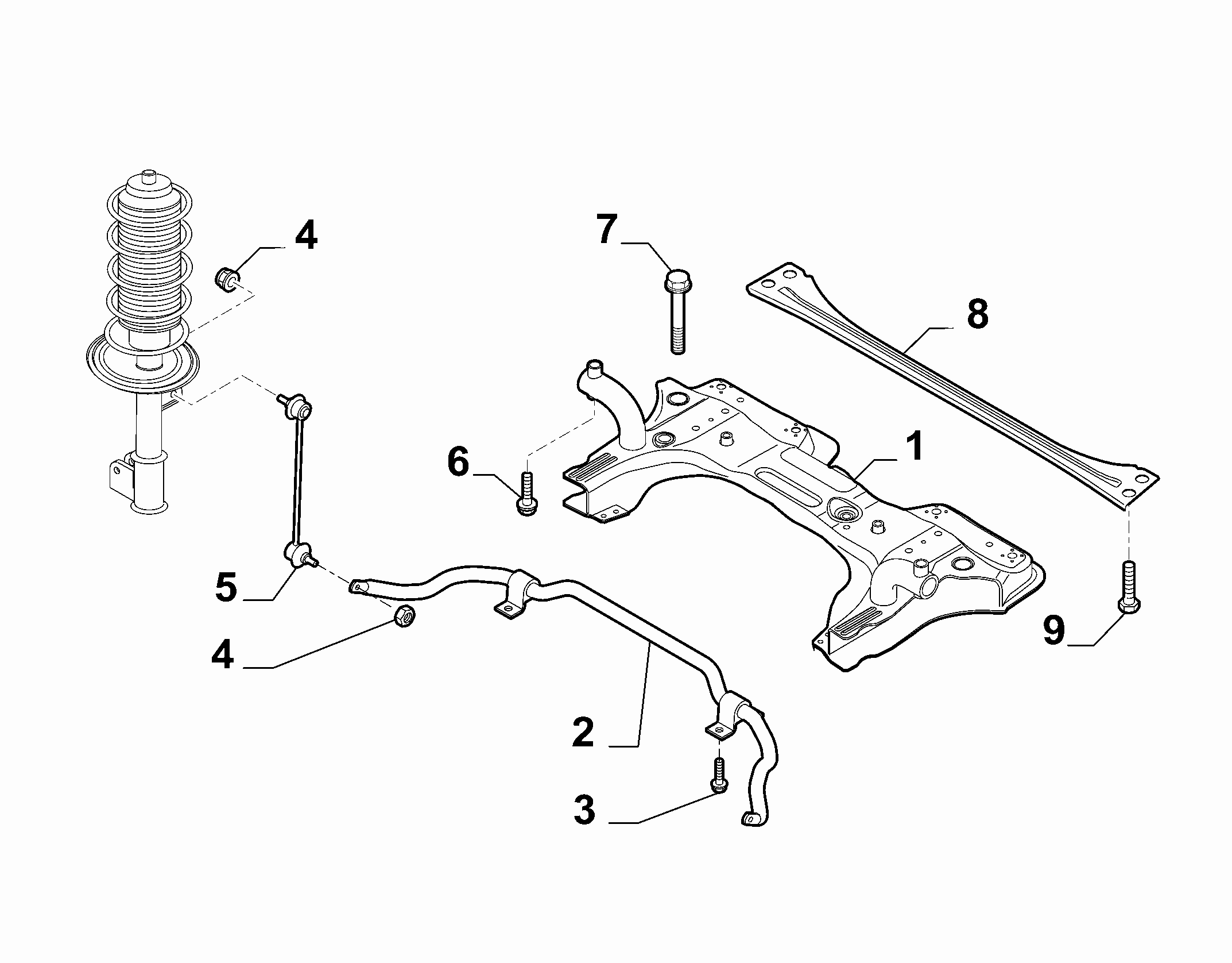 FIAT 51935875 - Тяга / стойка, стабилизатор parts5.com