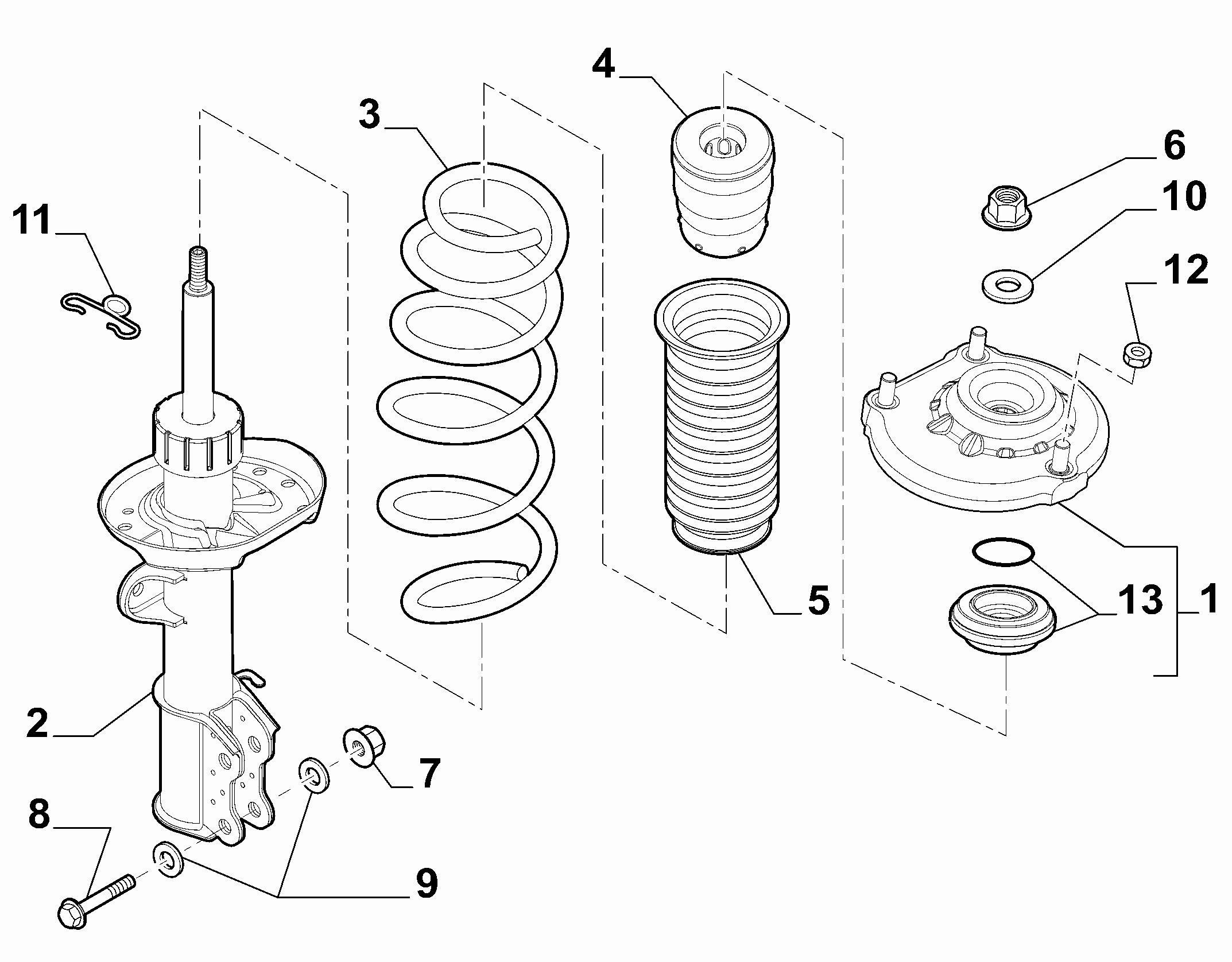 Chevrolet 51916658 - Опора стойки амортизатора, подушка parts5.com