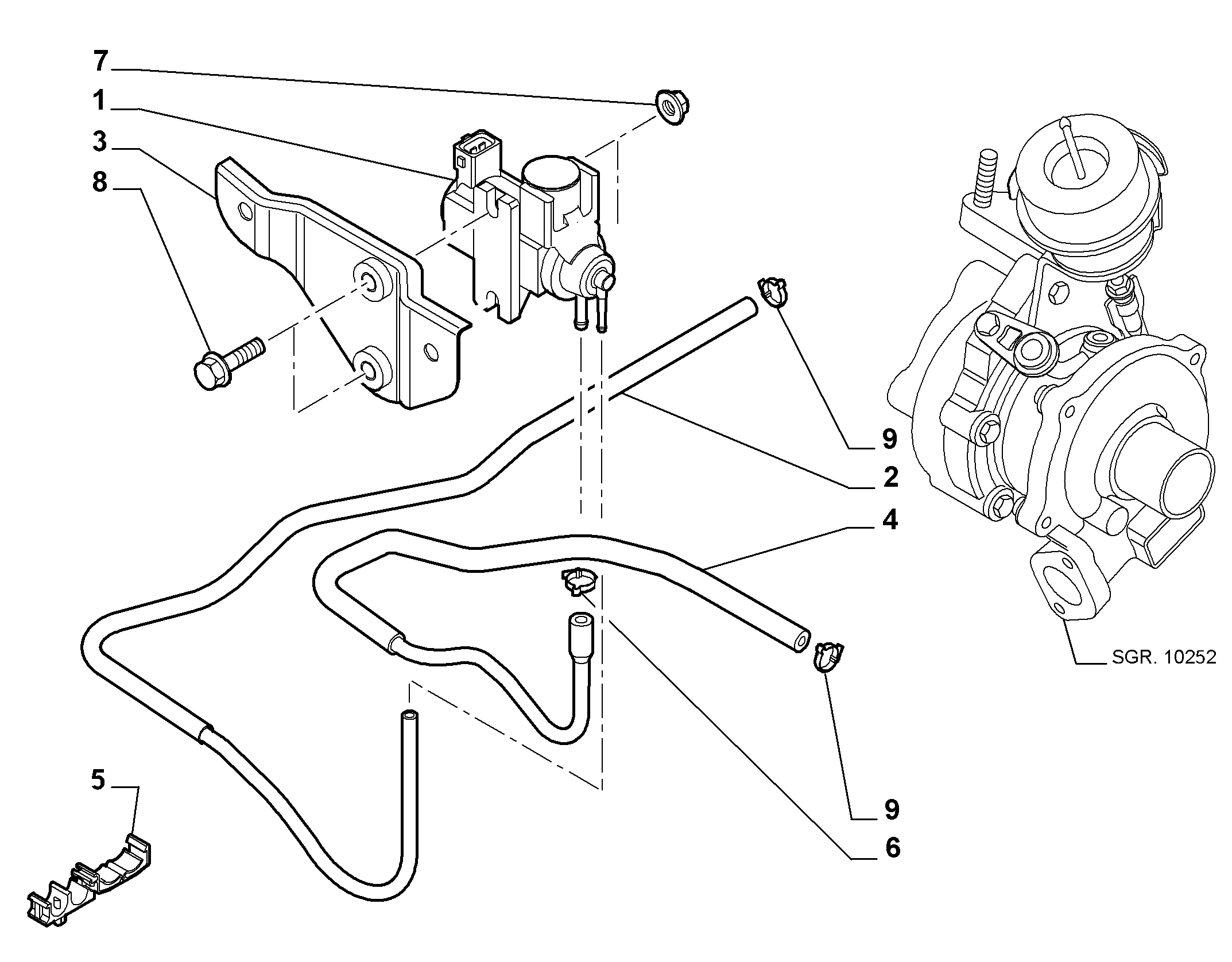 FIAT 55256638 - Преобразователь давления, турбокомпрессор parts5.com